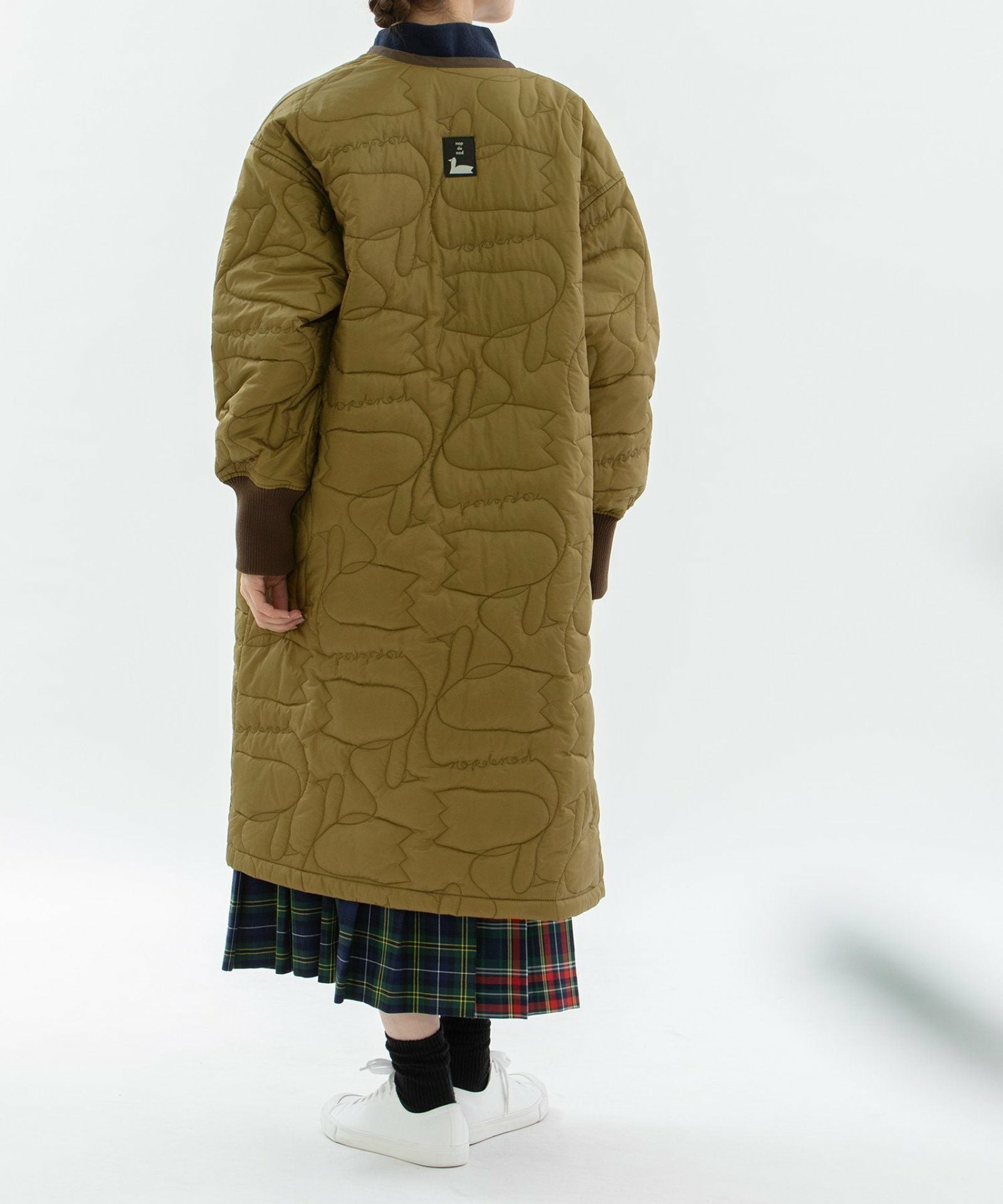 WINTER SALE】ノーカラースワンキルティングロングコート | COO ONLINE