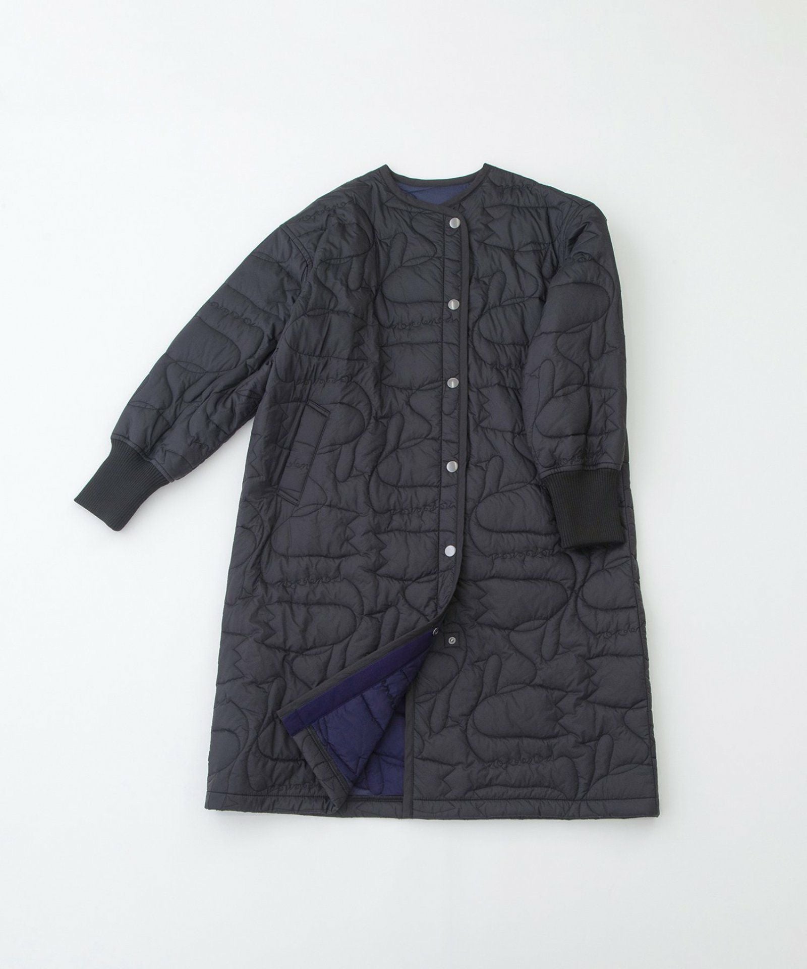 WINTER SALE】ノーカラースワンキルティングロングコート | COO ONLINE