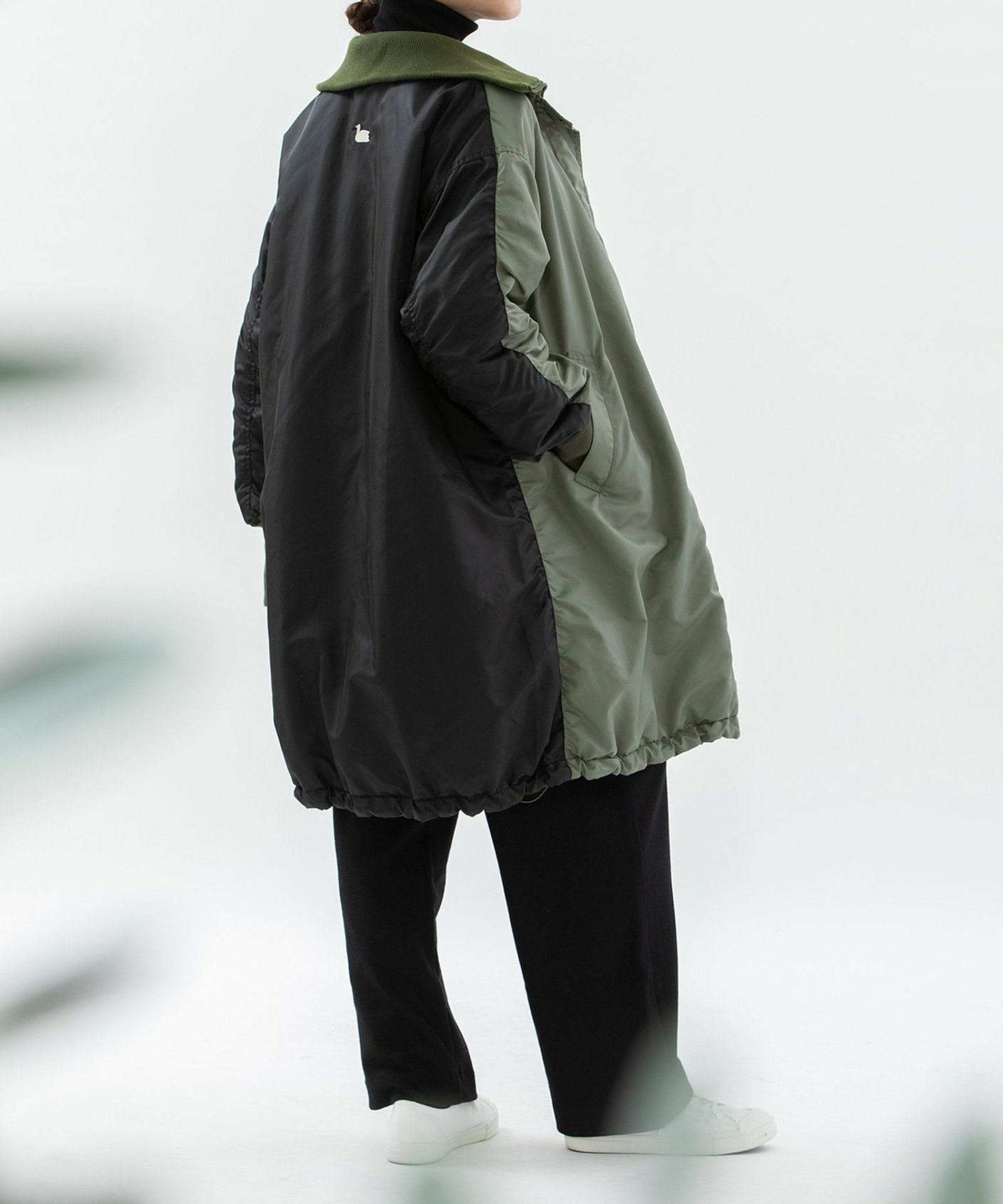 MORE PRICE DOWN】ナイロンツイルバイカラーリバーシブルコート | COO