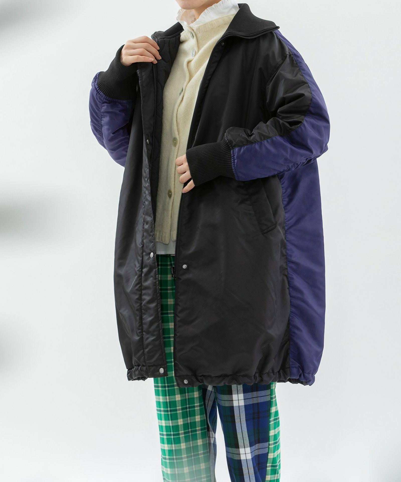 MORE PRICE DOWN】ナイロンツイルバイカラーリバーシブルコート | COO