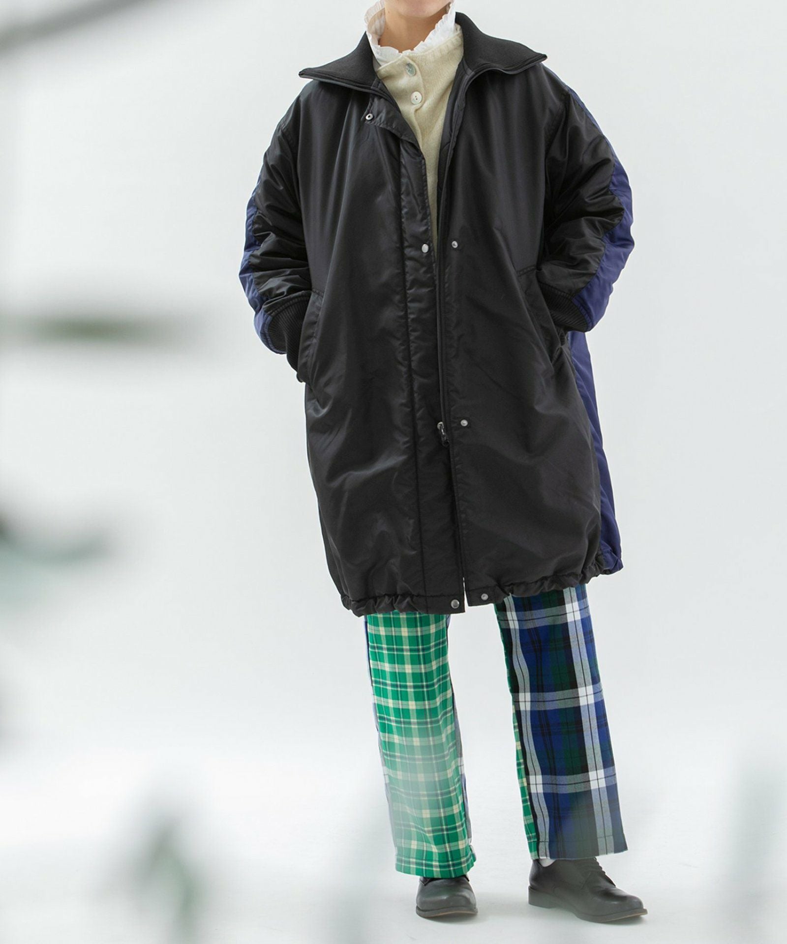 MORE PRICE DOWN】ナイロンツイルバイカラーリバーシブルコート | COO