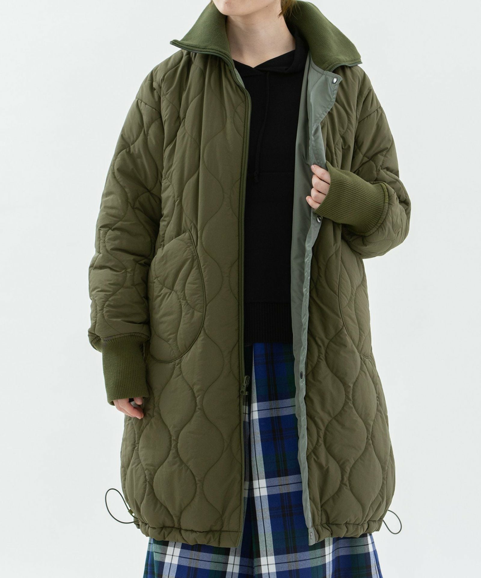 MORE PRICE DOWN】ナイロンツイルバイカラーリバーシブルコート | COO