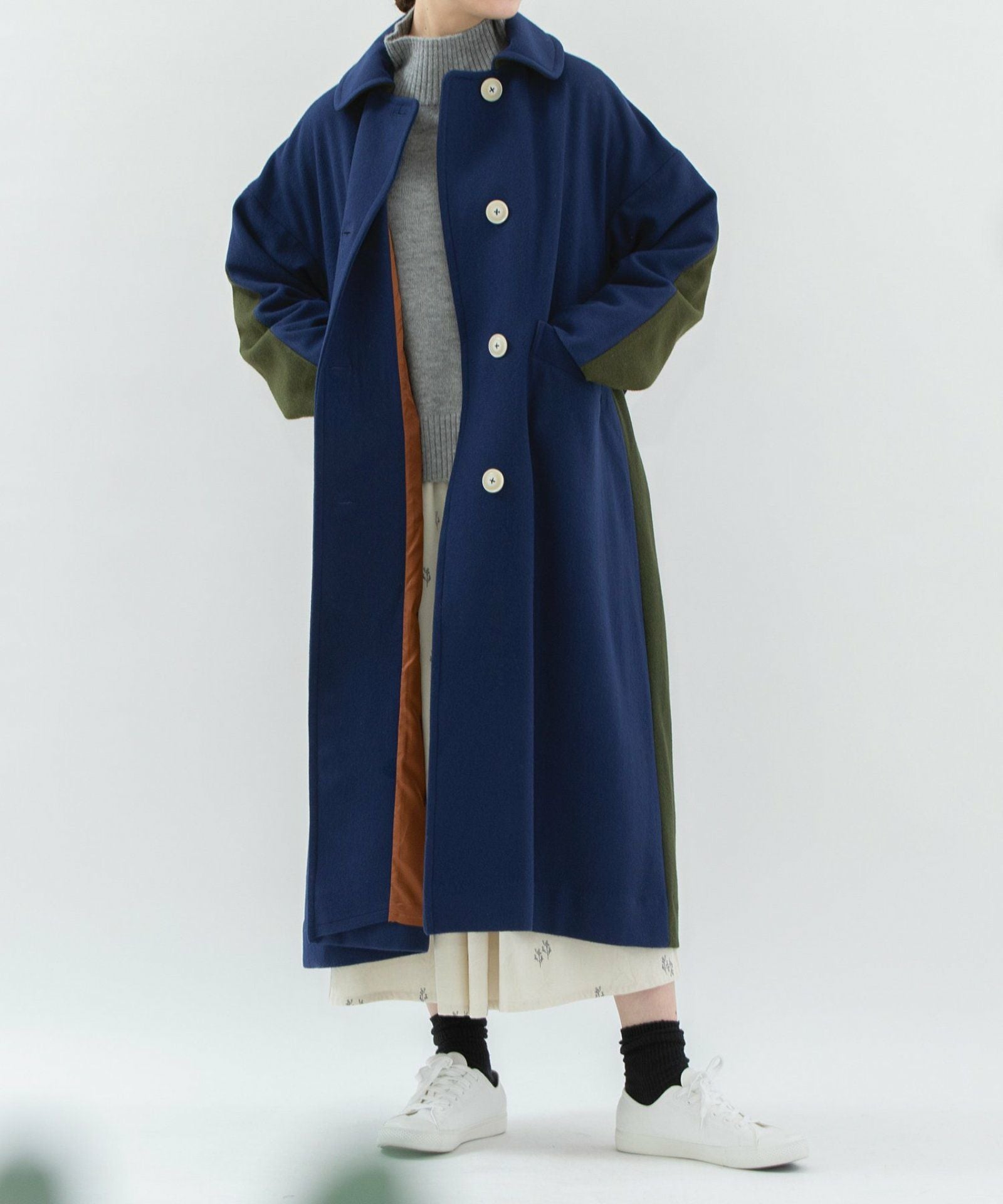MORE PRICE DOWN】バイカラーロングコート | COO ONLINE