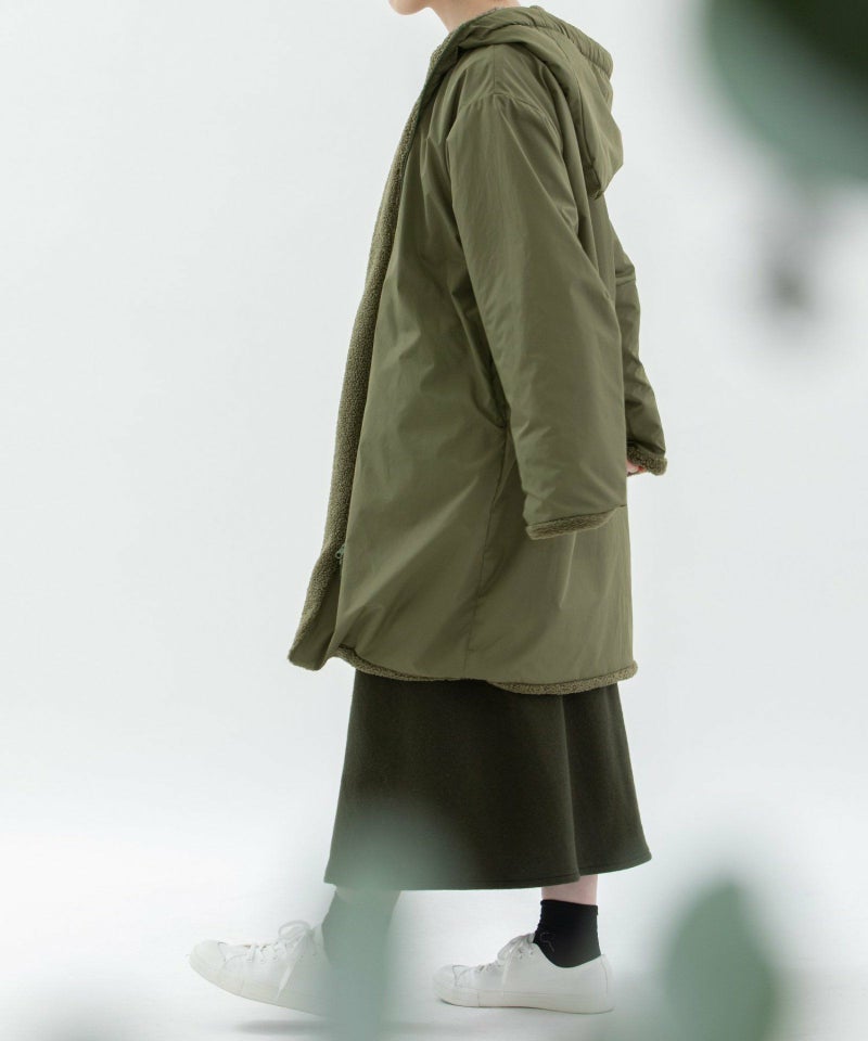 モデル身長：160cm(ウラ面：ナイロン)