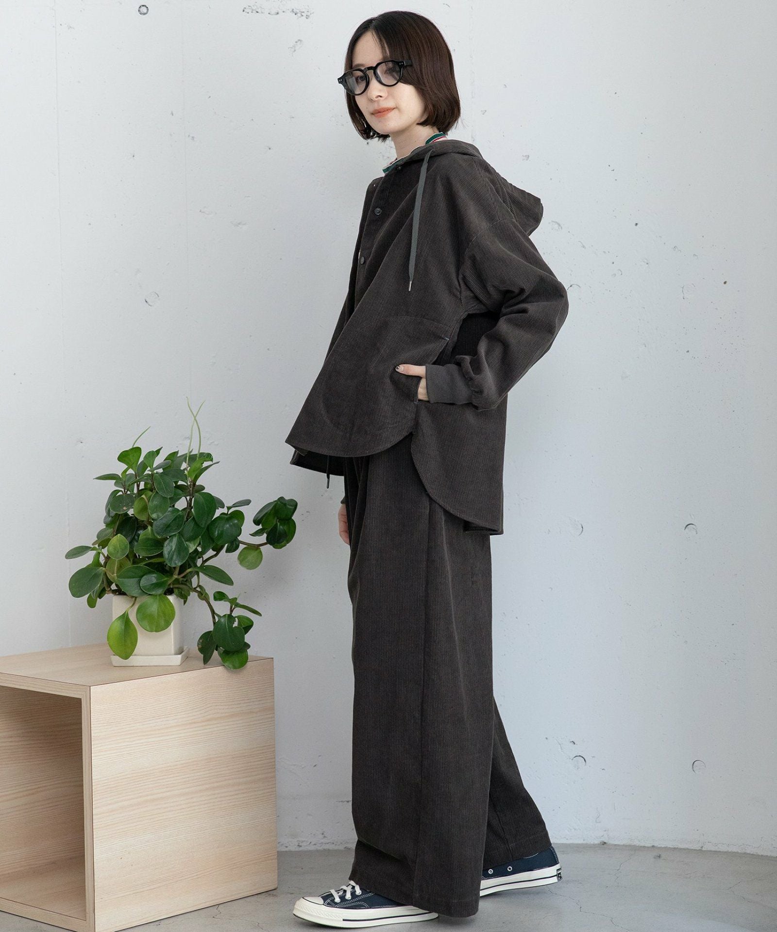 コーデュロイフーディシャツジャケット | COO ONLINE