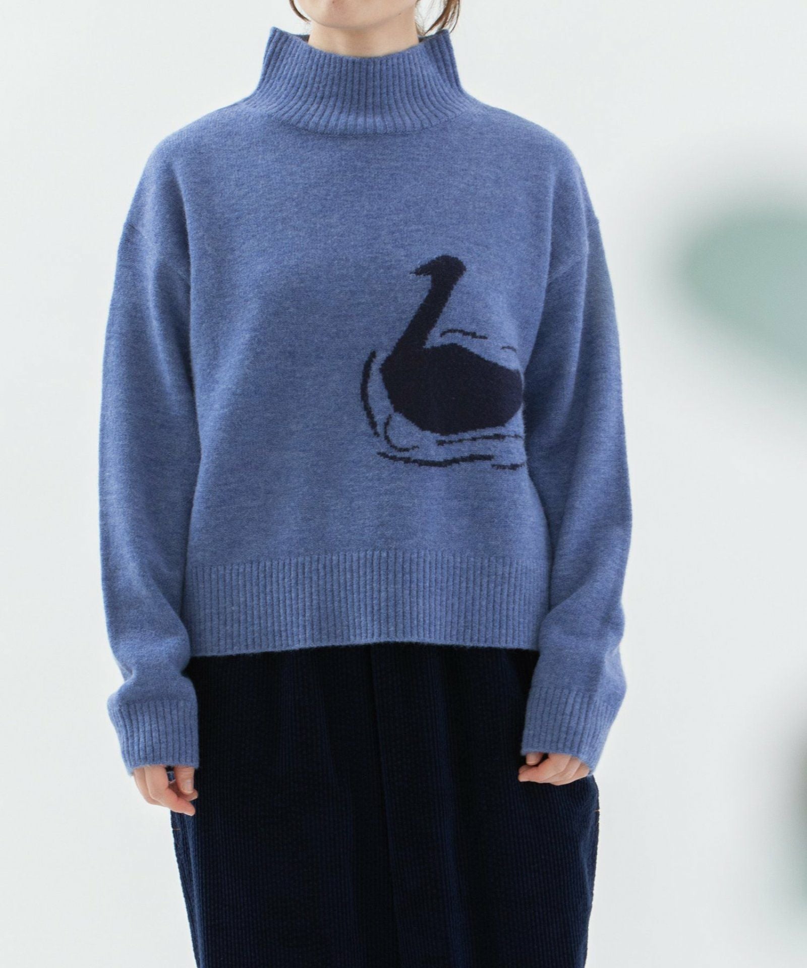 WINTER SALE】スワンインターシャハイネックセーター | COO ONLINE