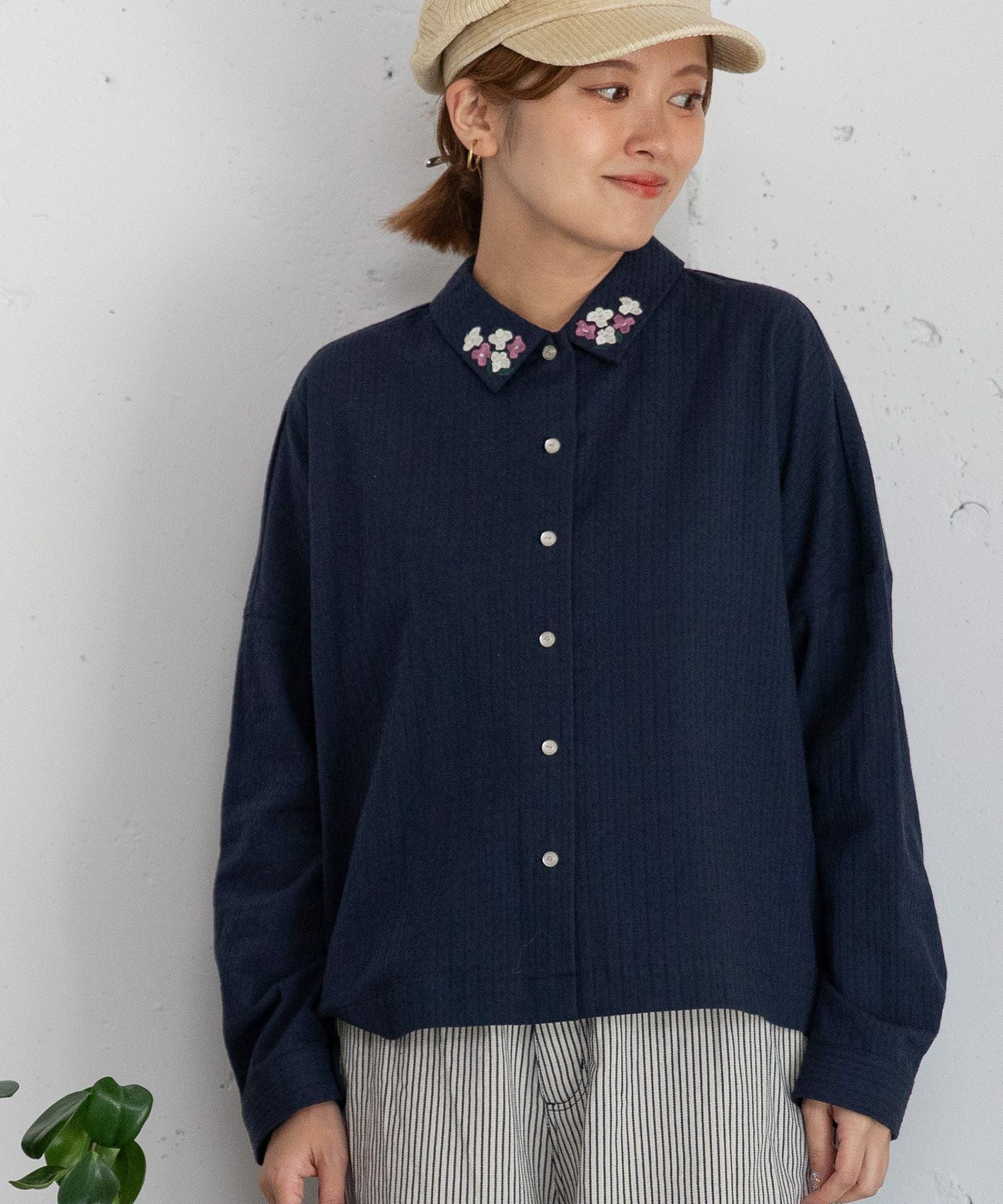 MORE PRICE DOWN】衿先フラワー刺繍ブラウス | COO ONLINE