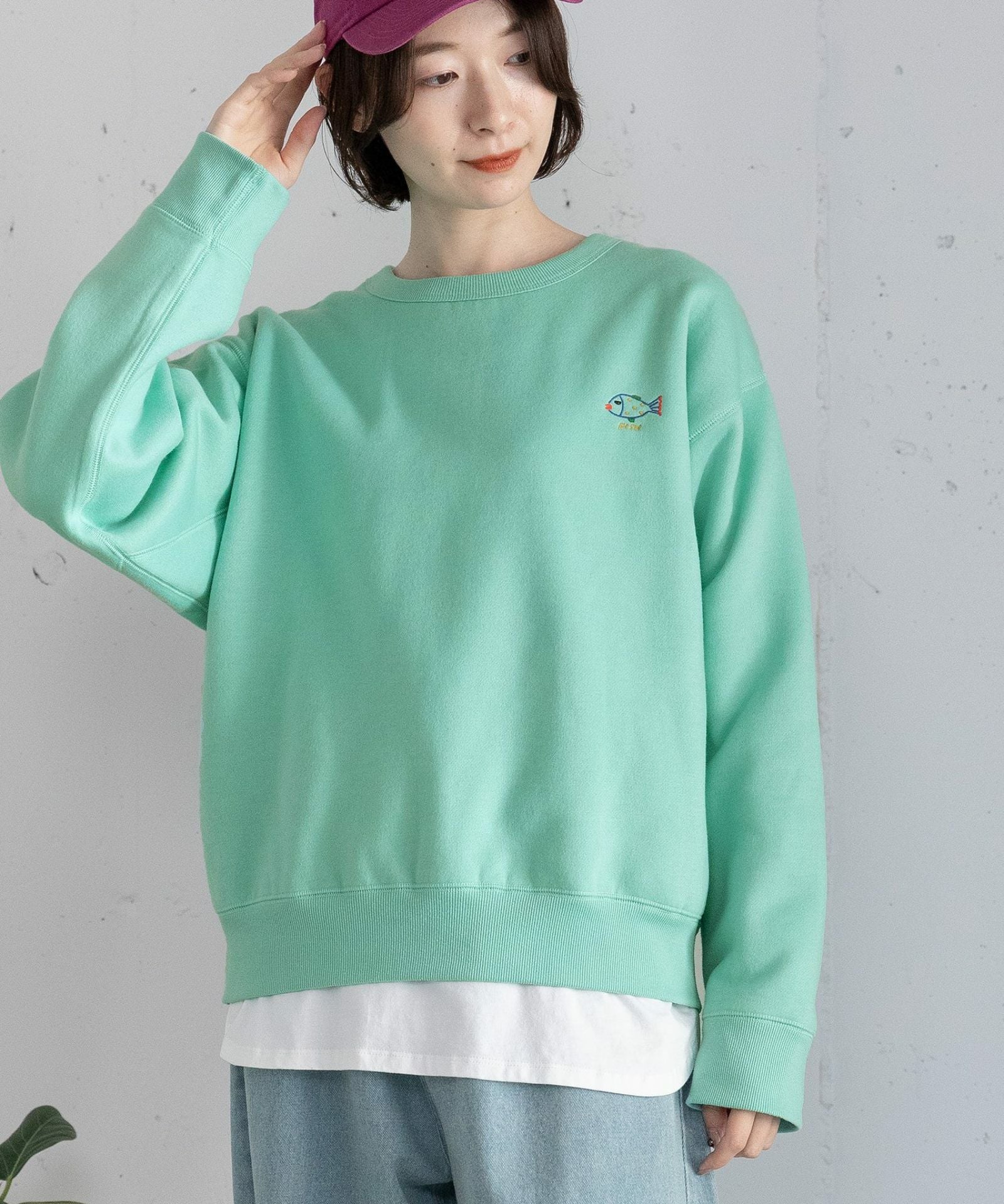 MORE PRICE DOWN】ワンポイントアニマル刺繍トレーナー | COO ONLINE