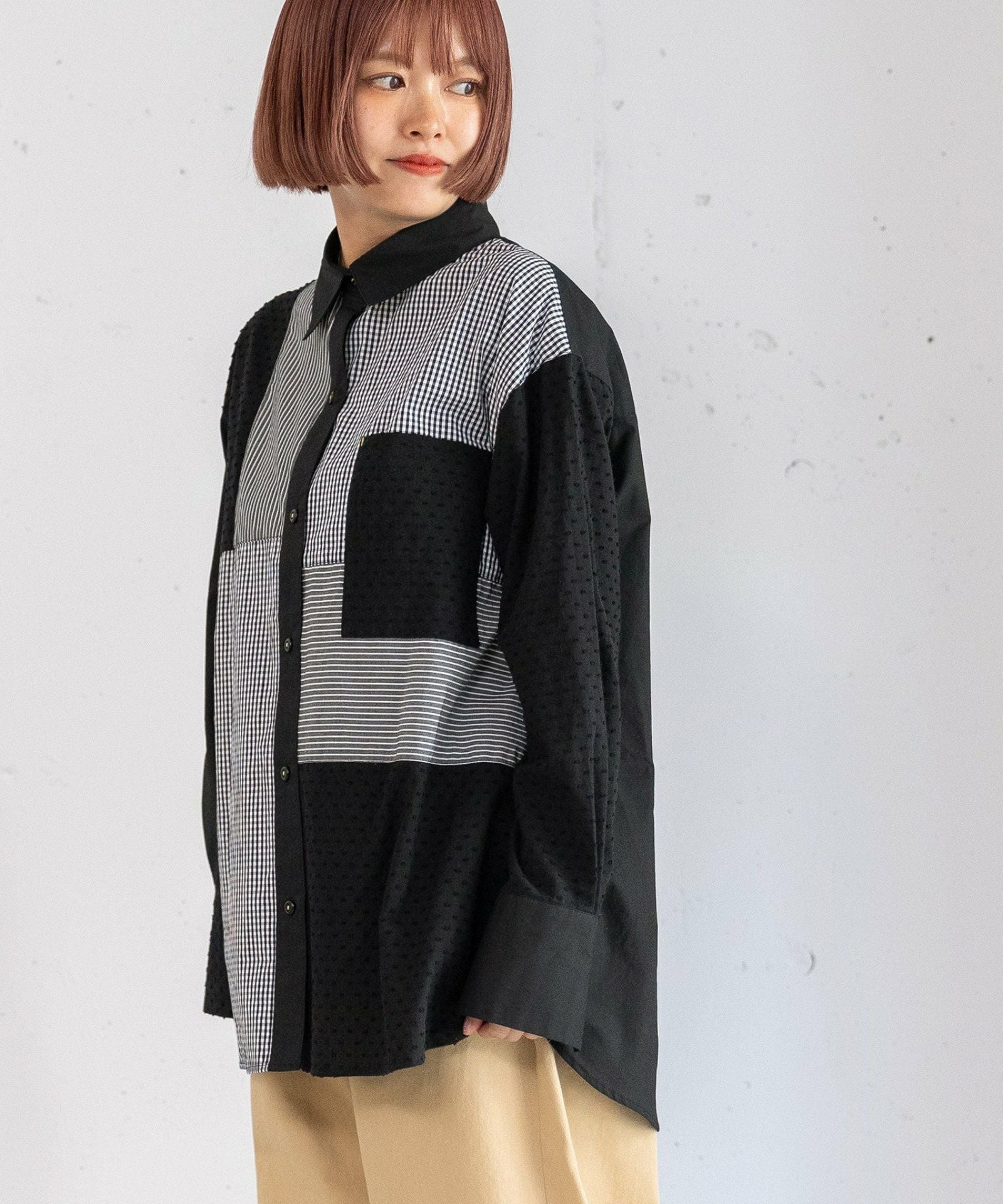 PRE SALE＞パッチワークオーバーシャツ | COO ONLINE