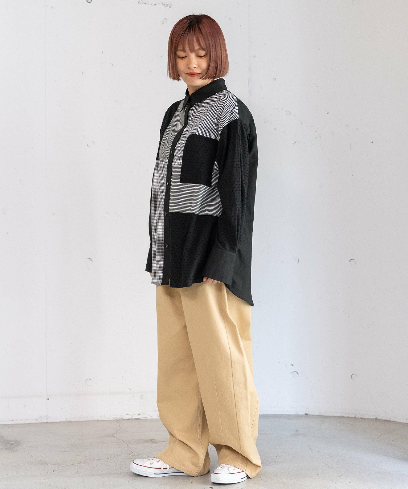 PRE SALE＞パッチワークオーバーシャツ | COO ONLINE