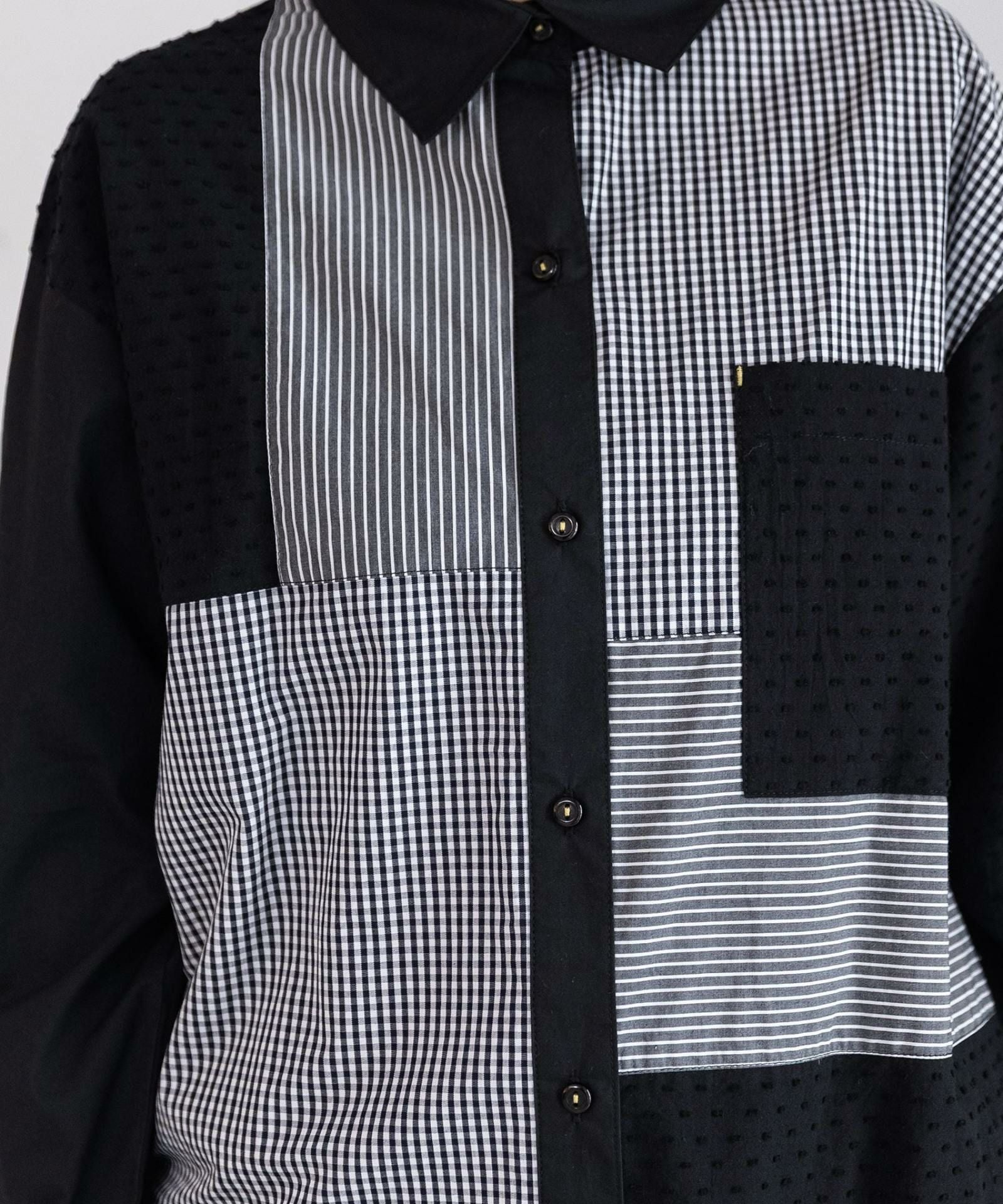 SUMMER SALE】パッチワークオーバーシャツ | COO ONLINE