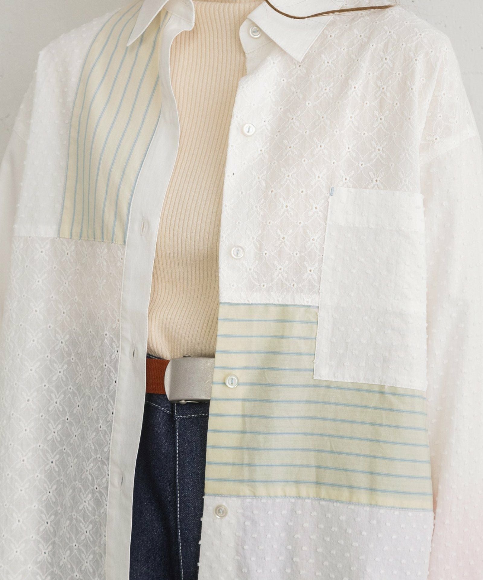 SUMMER SALE】パッチワークオーバーシャツ | COO ONLINE