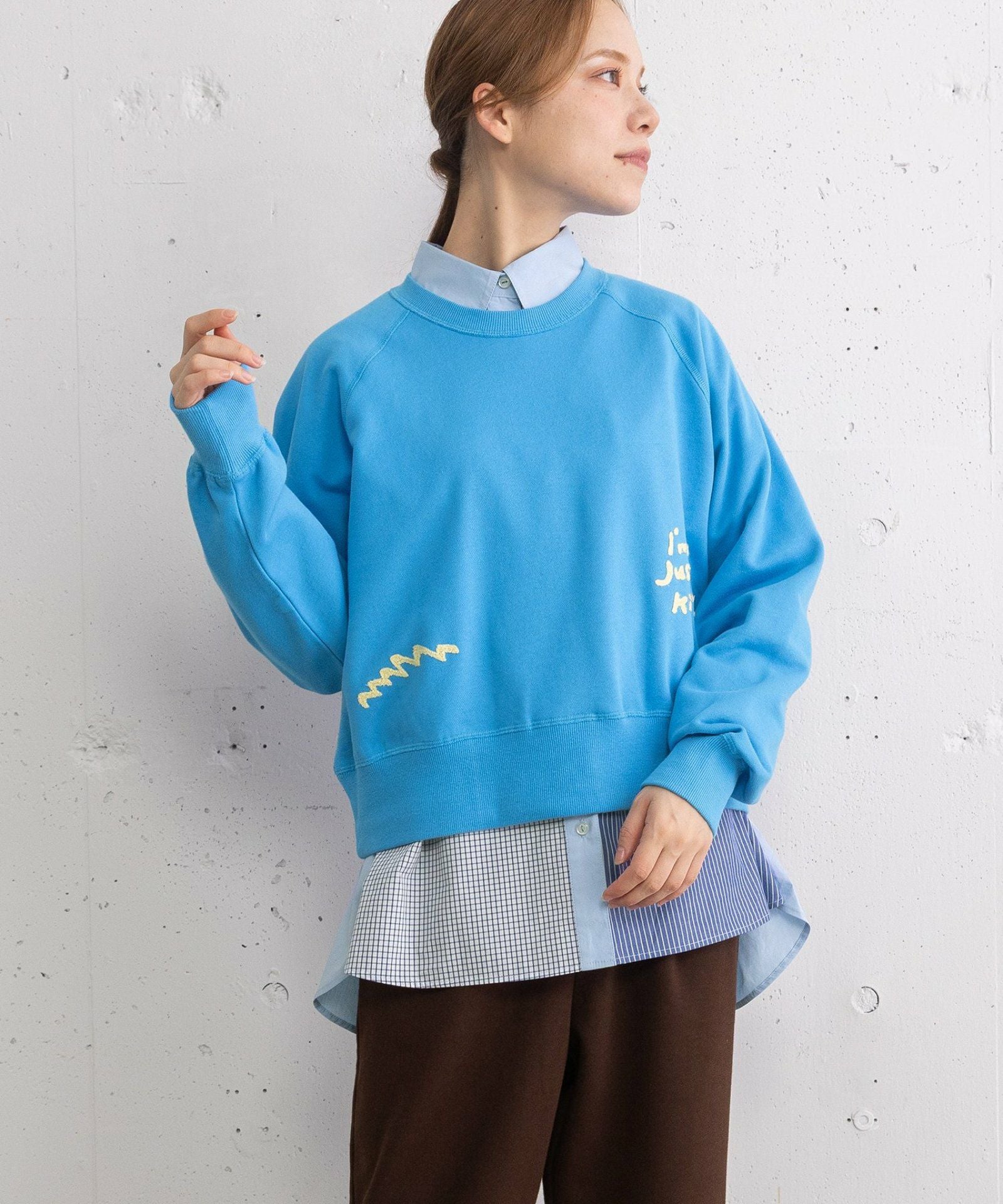SUMMER SALE】ロゴ刺繍ラグラン裏毛プルオーバー | COO ONLINE