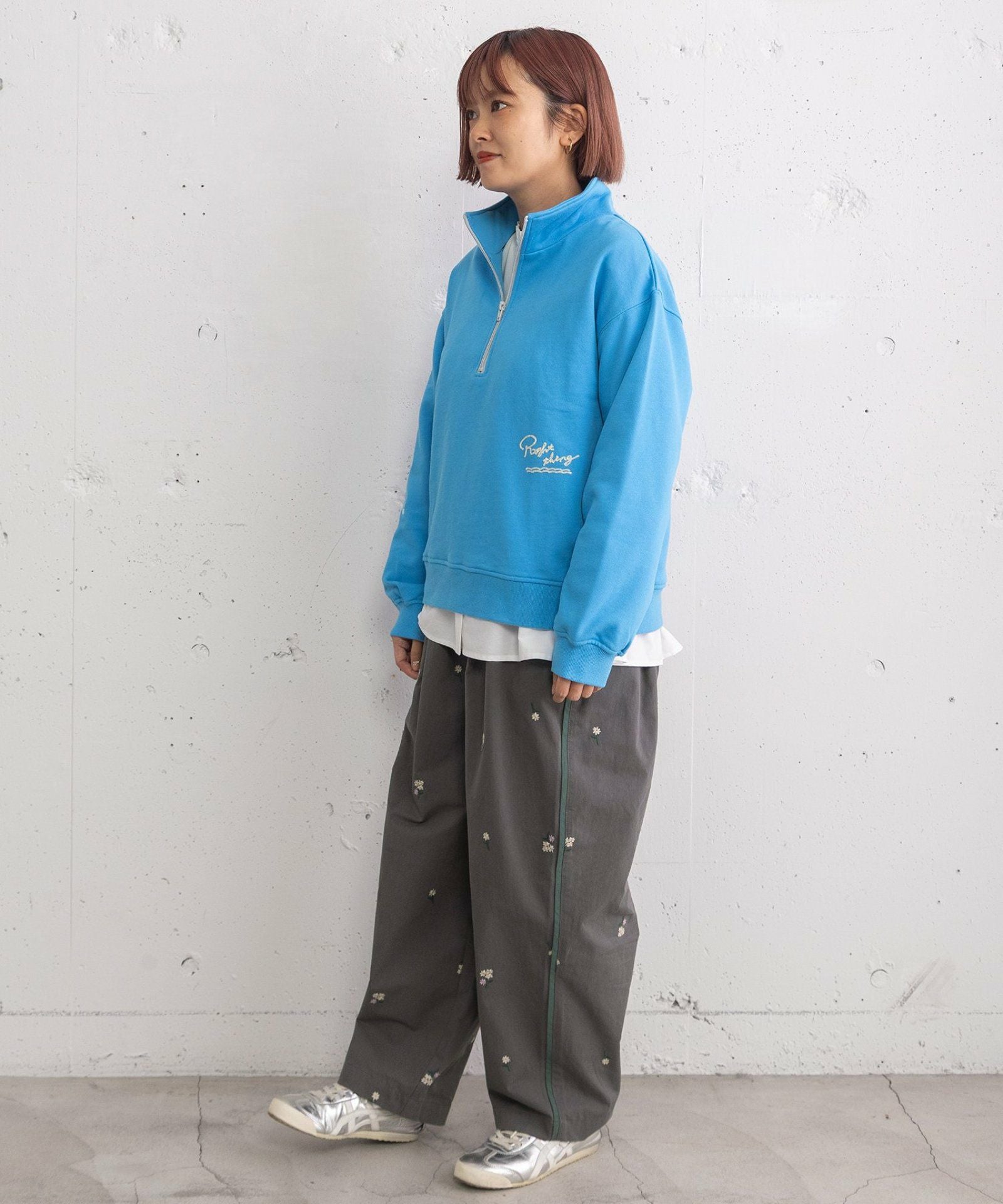 HORSE刺繍zipあき裏毛プルオーバー | COO ONLINE