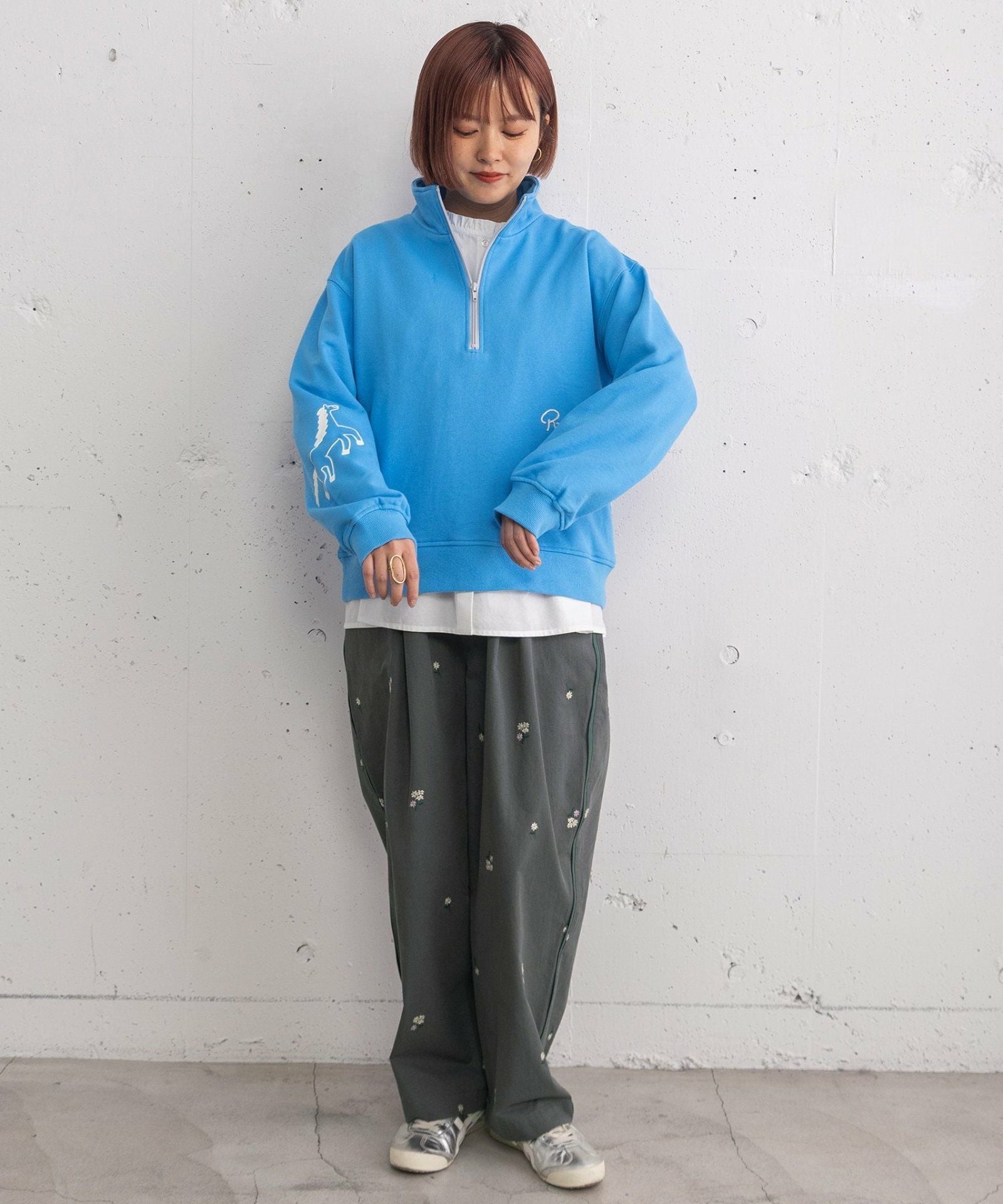 PRE SALE＞フラワー刺繍タックパンツ | COO ONLINE