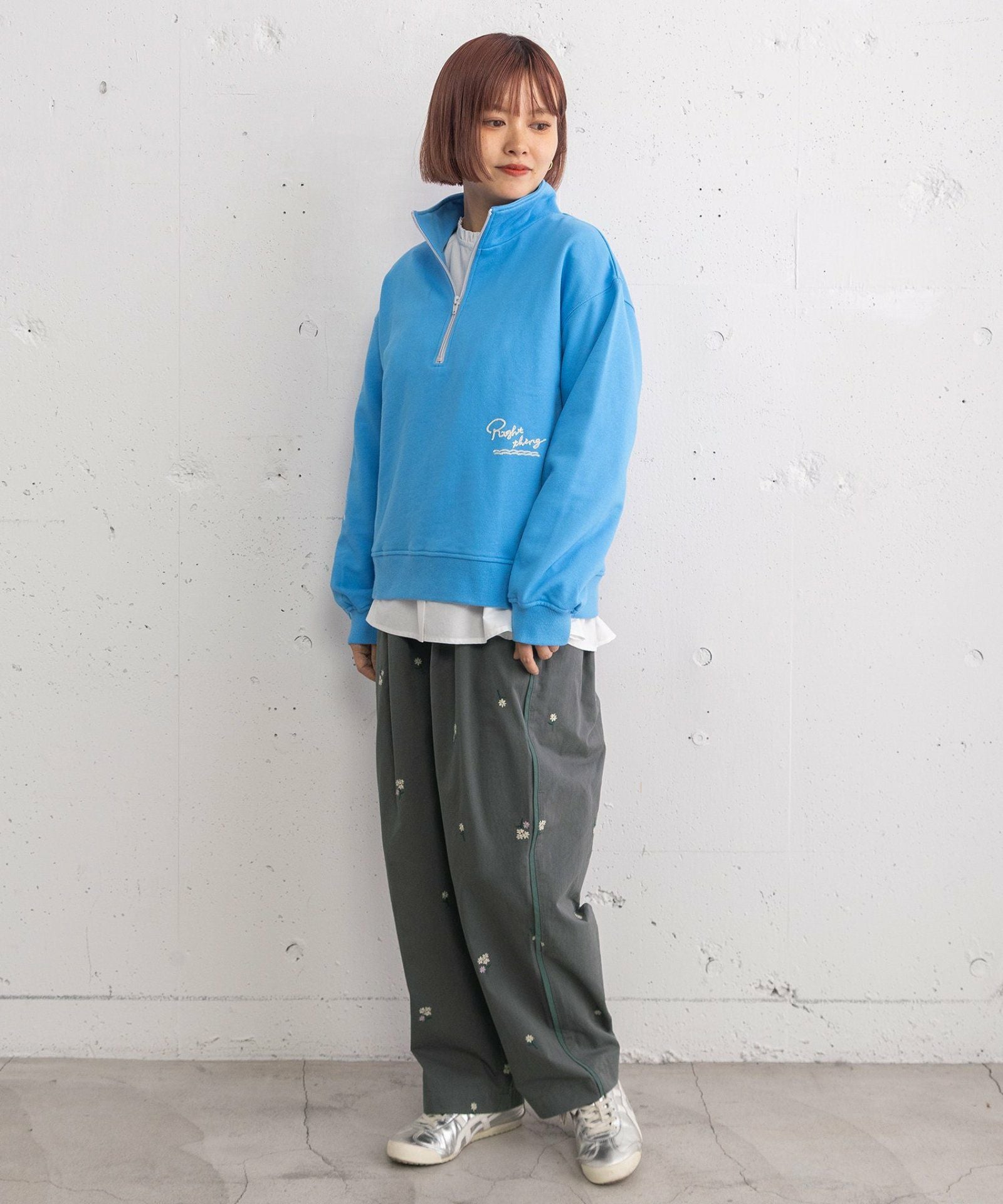 PRE SALE＞フラワー刺繍タックパンツ | COO ONLINE