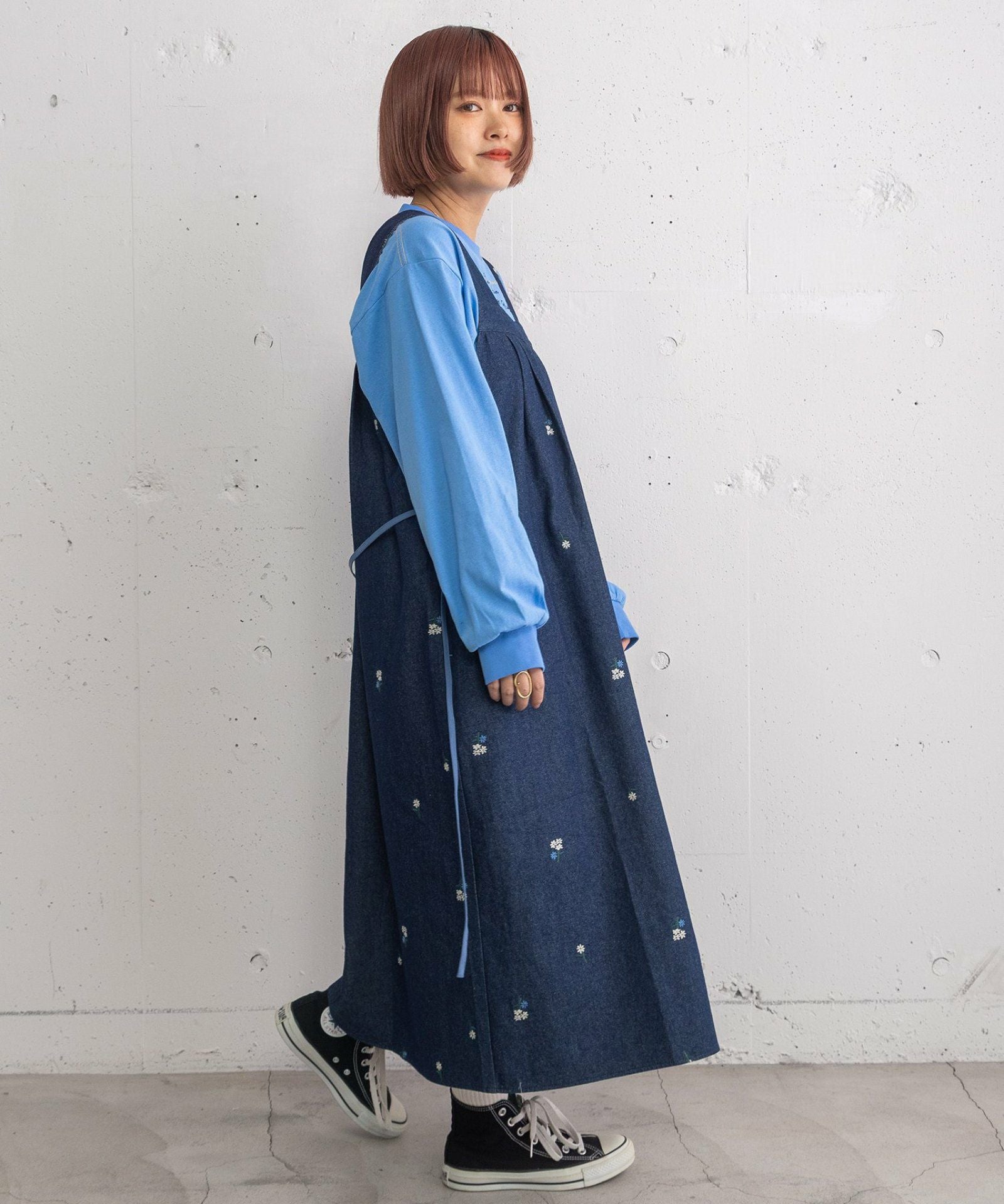 PRE SALE＞フラワー刺繍タックジャンスカ | COO ONLINE