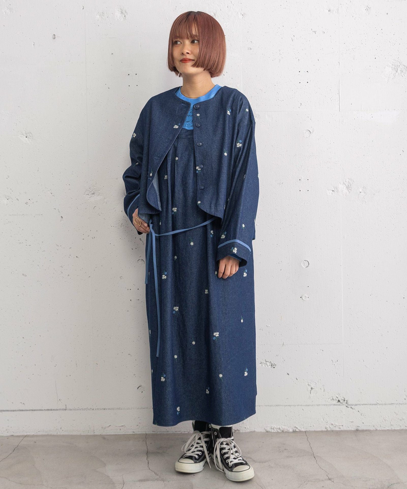 PRE SALE＞フラワー刺繍タックジャンスカ | COO ONLINE