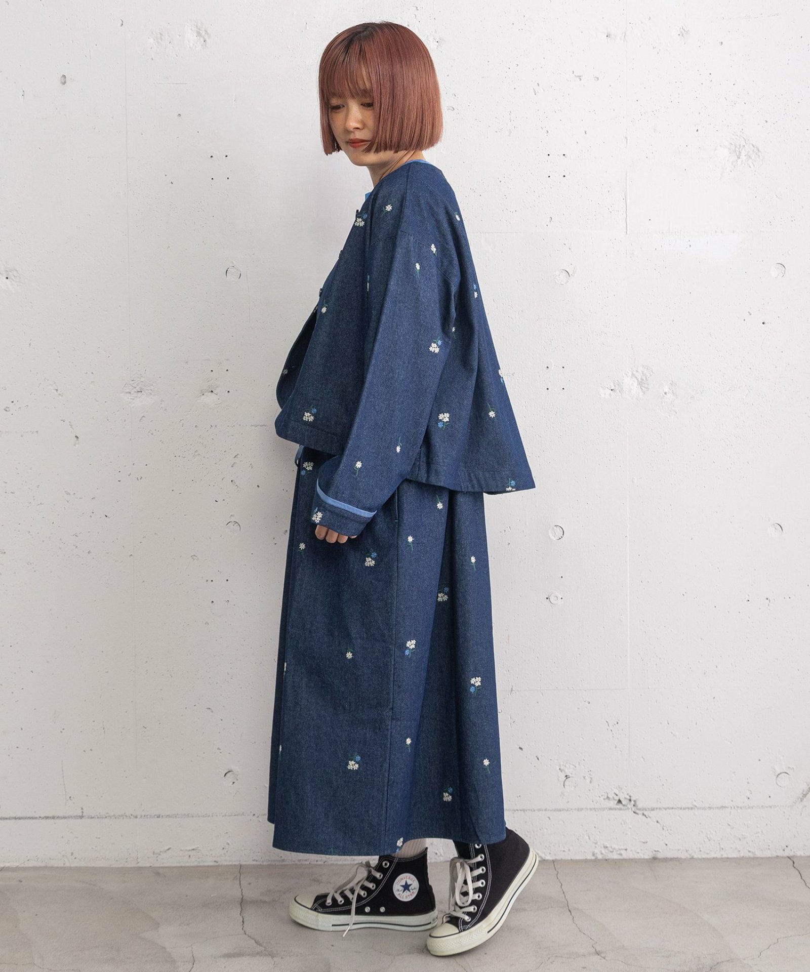 SUMMER SALE】フラワー刺繍タックジャンスカ | COO ONLINE