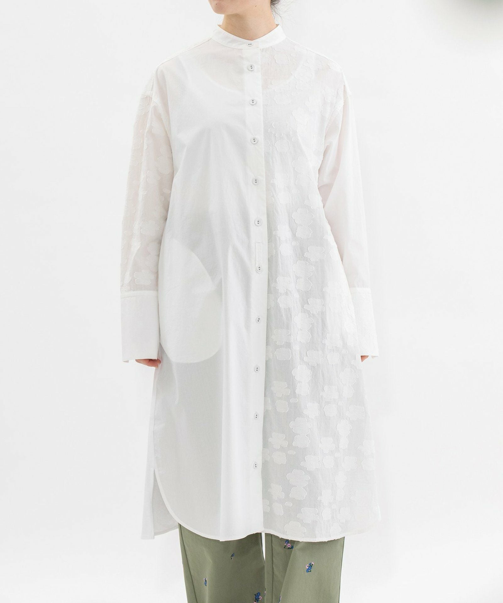 SPECIAL PRICE】miscスタンドカラー後ろ天竺チュニックシャツ | COO ONLINE