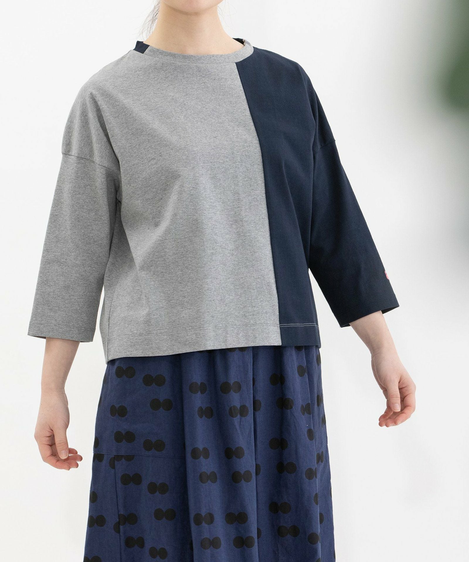 天竺バイカラー7分袖Tシャツ | COO ONLINE