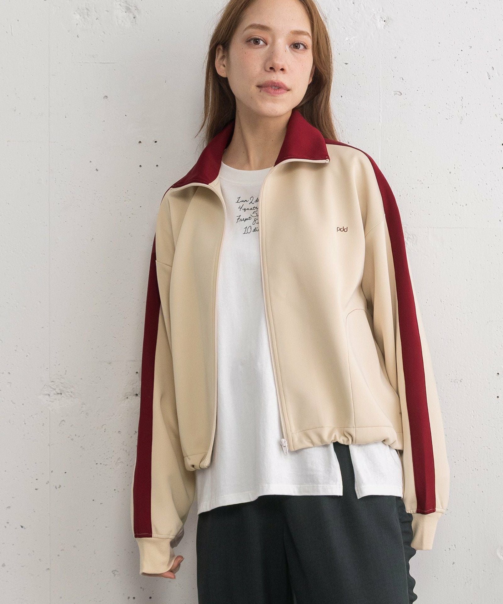 SUMMER SALE】pdd刺繍クロップドトラックジャケット | COO ONLINE