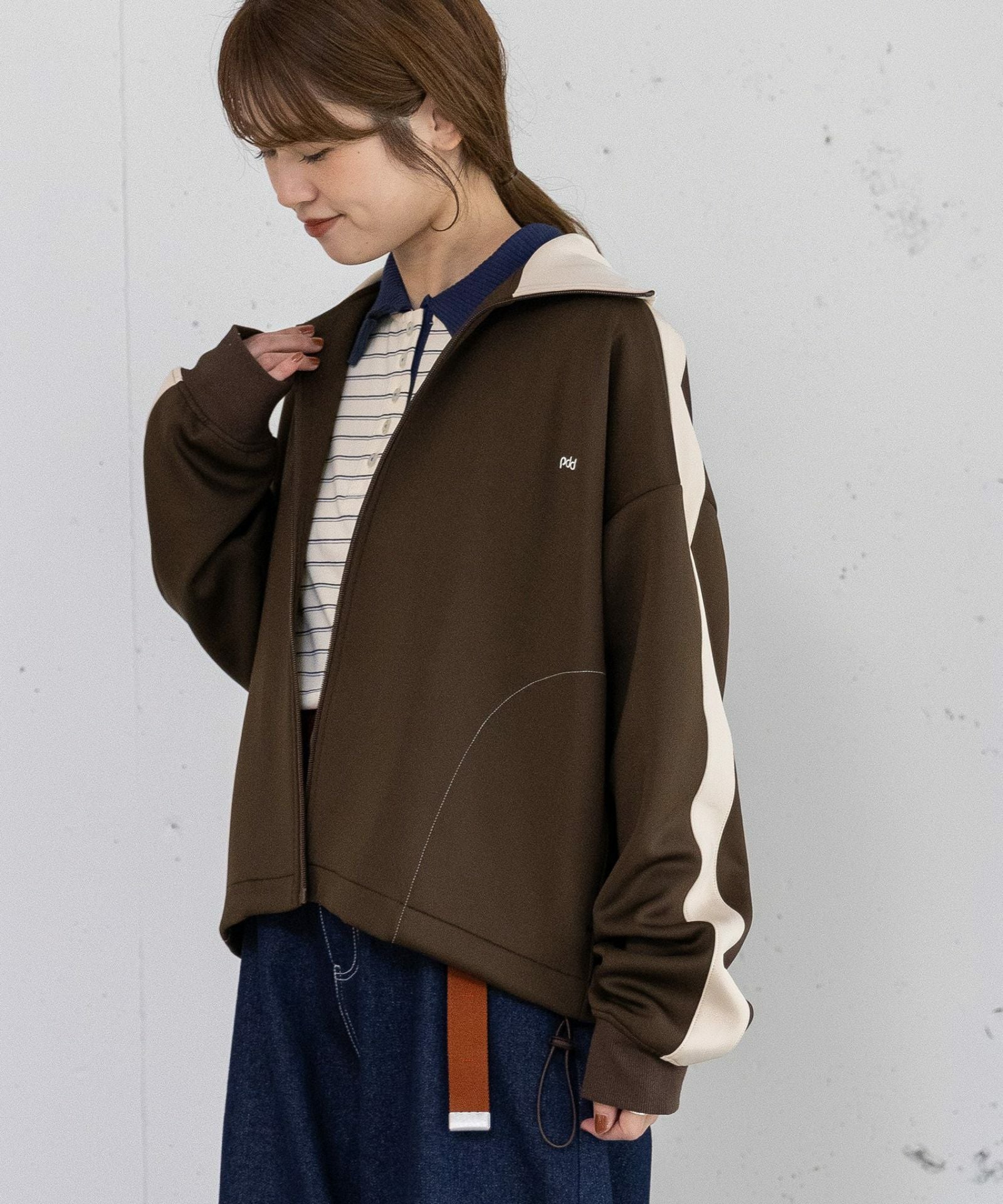 SUMMER SALE】pdd刺繍クロップドトラックジャケット | COO ONLINE