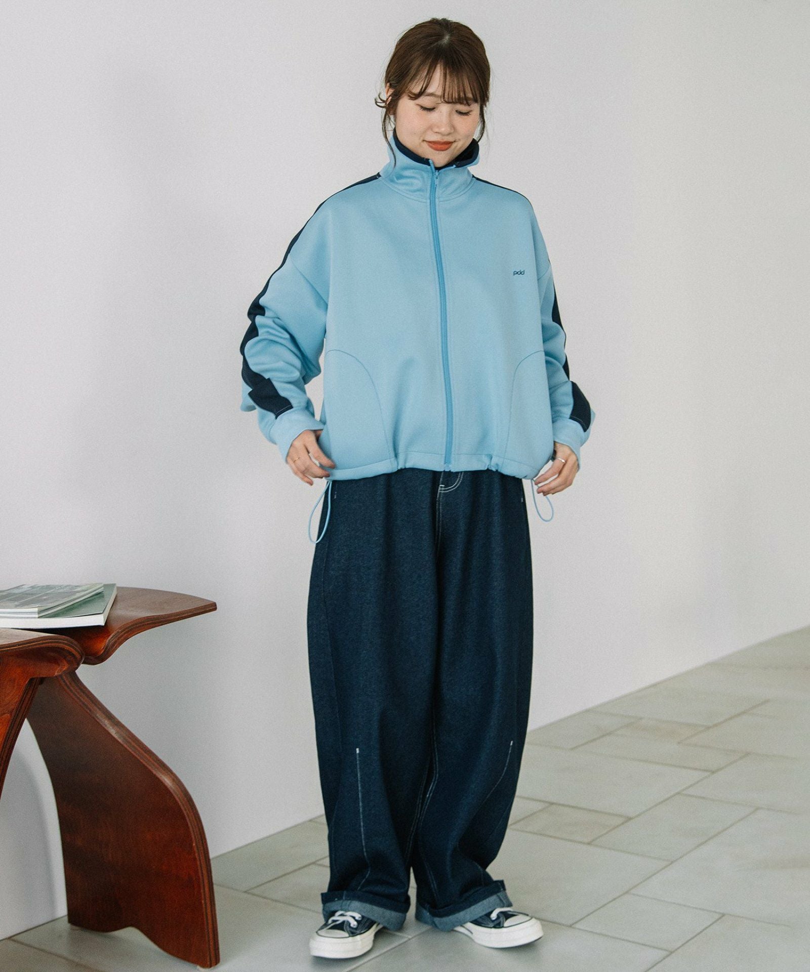 pdd刺繍クロップドトラックジャケット | COO ONLINE