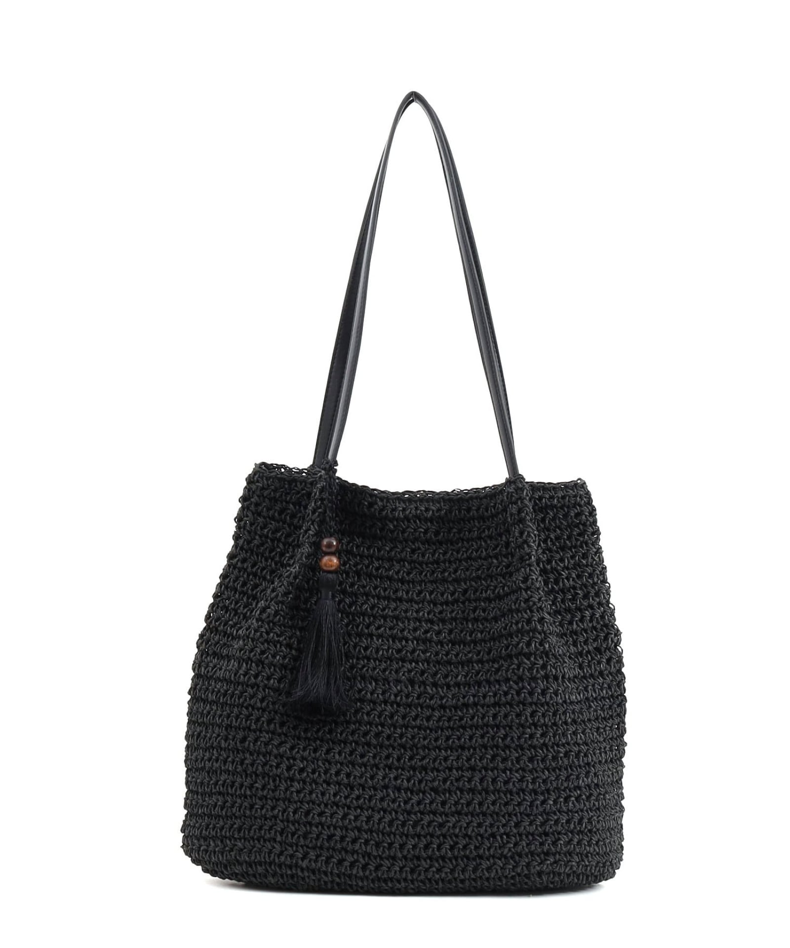 ☆SUMMER SALE☆ウッドパーツタッセルペーパートートバッグ | COO ONLINE