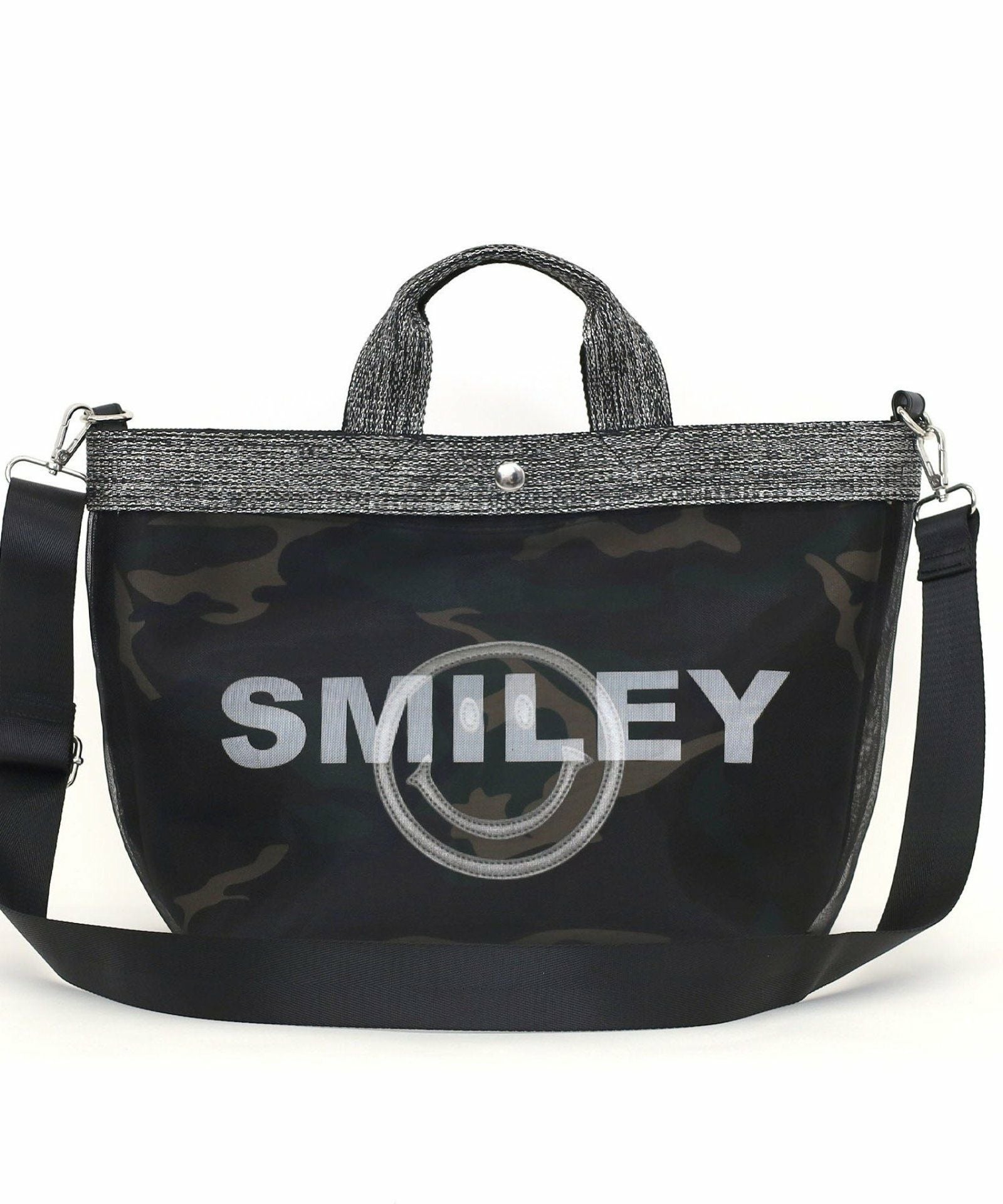 ☆SUMMER SALE☆SMILEY inbag付マルチWAYメッシュトート