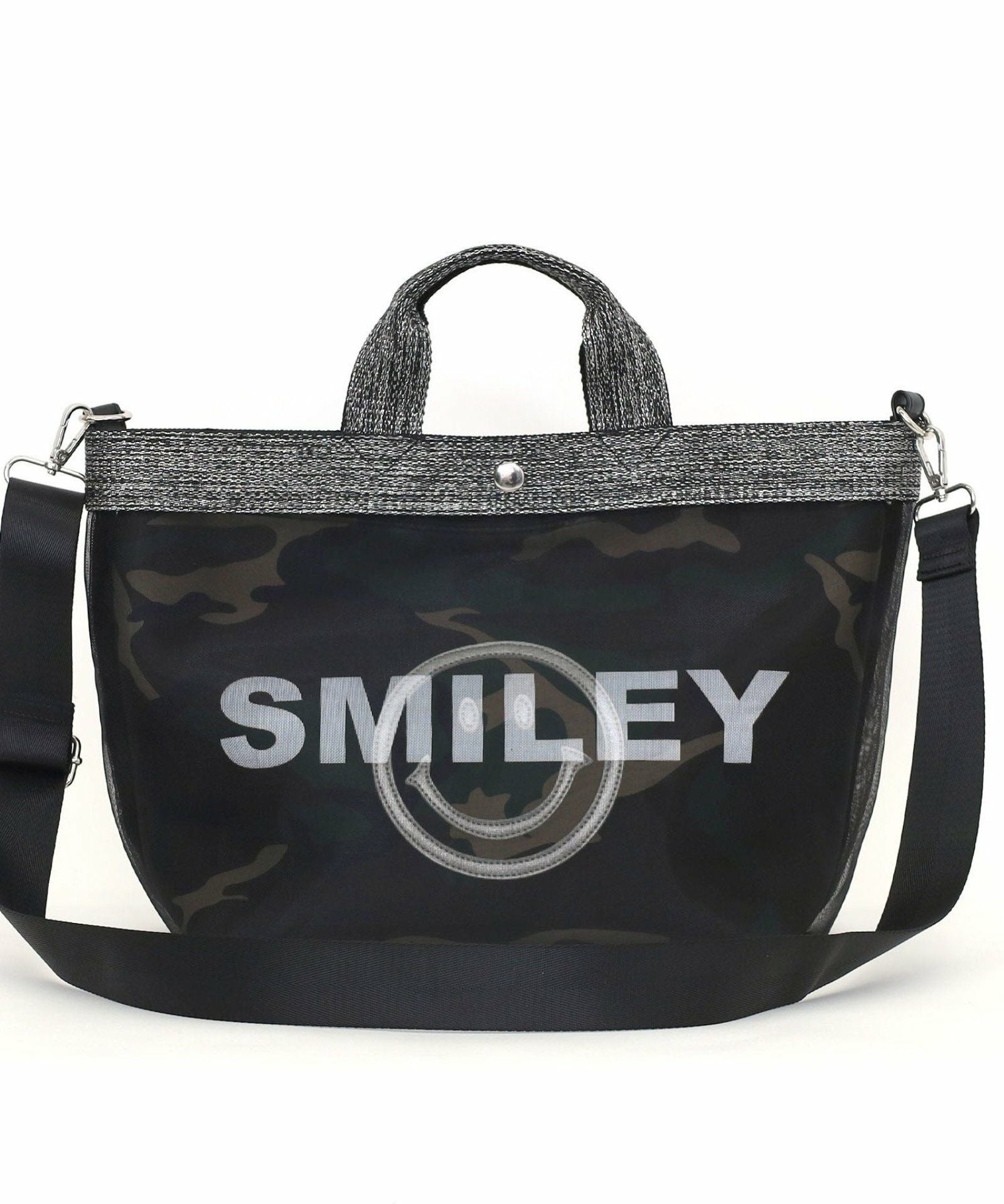☆SUMMER SALE☆SMILEY inbag付マルチWAYメッシュトート