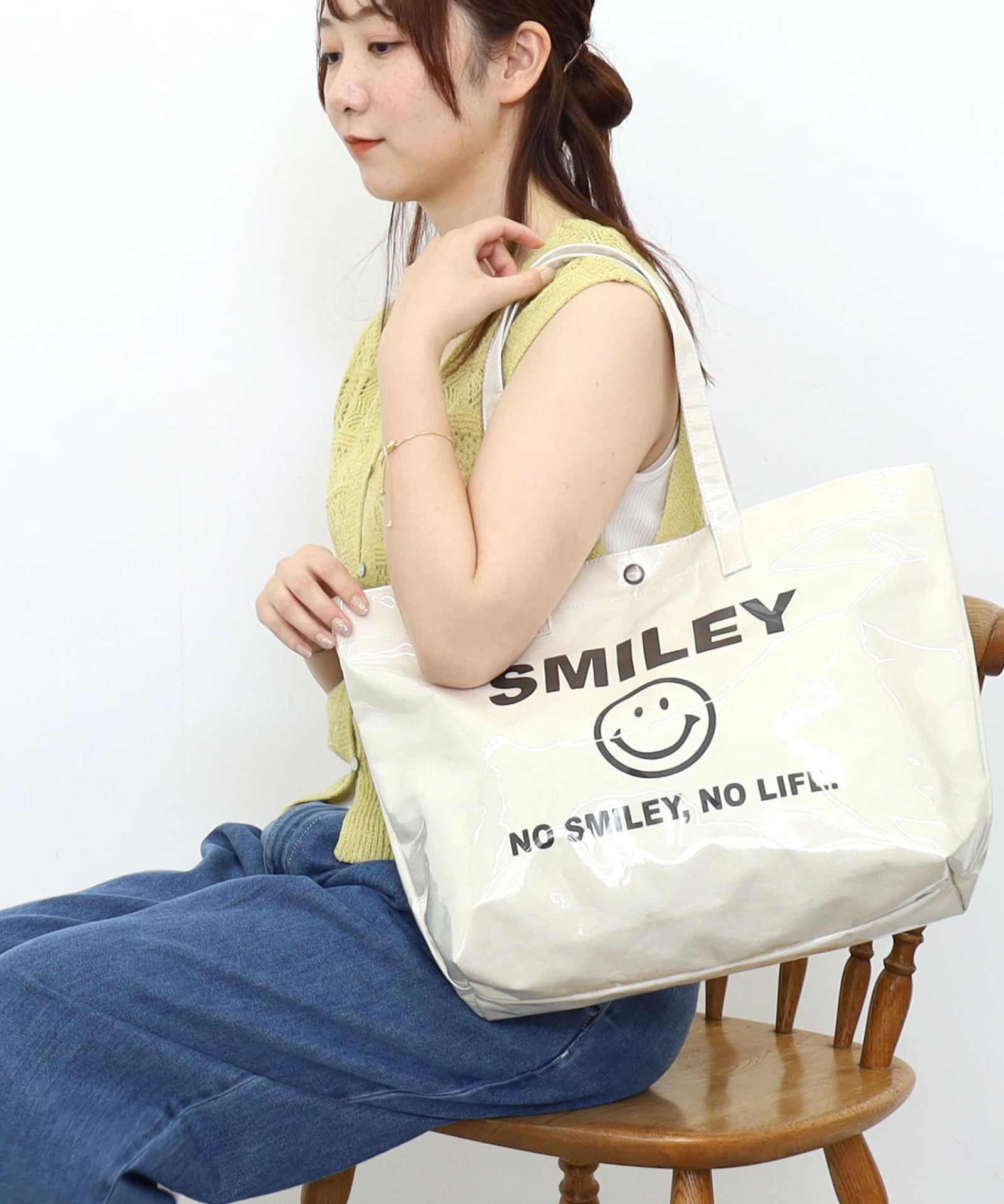 ☆40％OFF☆【FINAL SALE】 SMILEY PVCxペーパービッグ