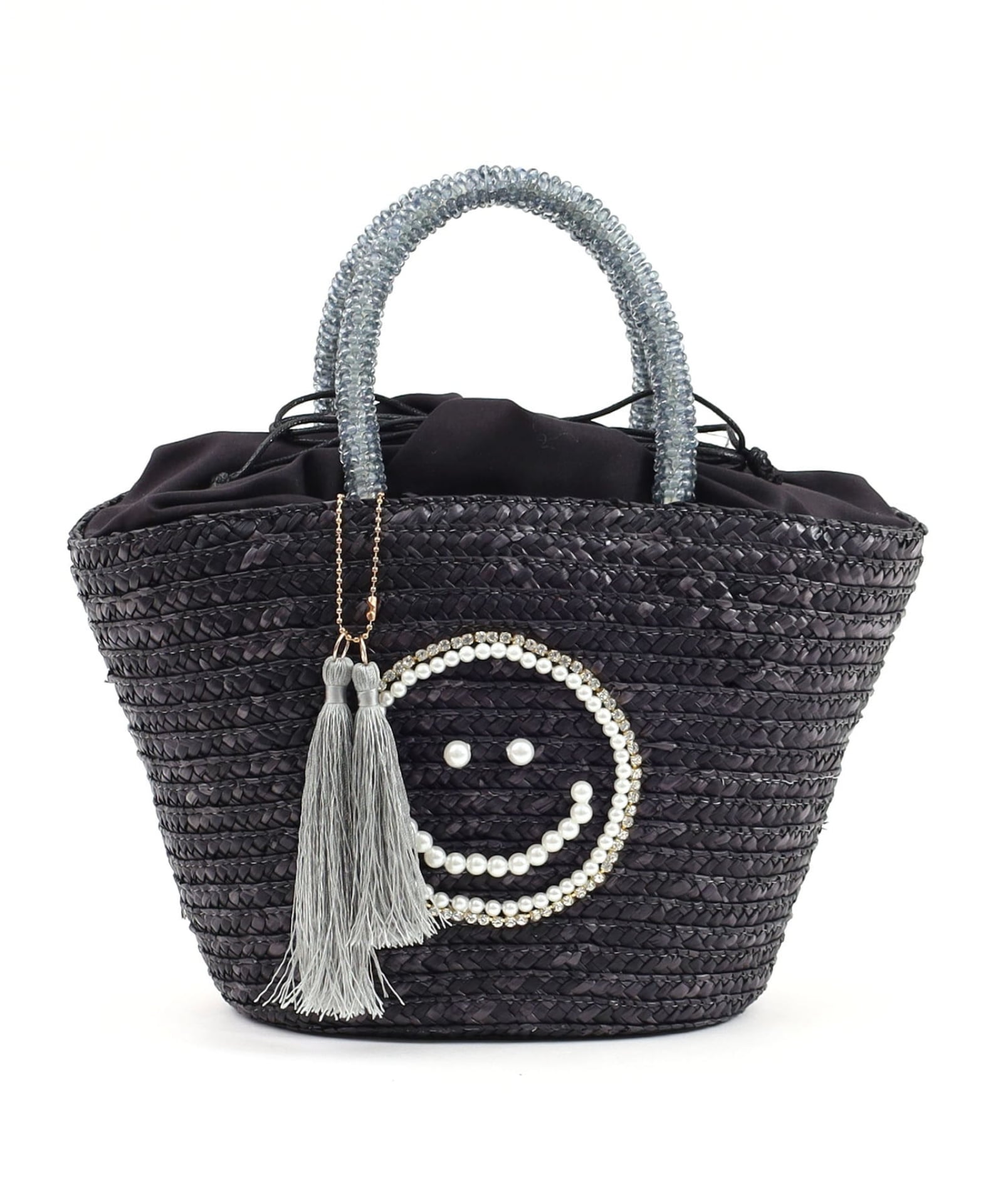 ☆40％OFF☆【FINAL SALE】 SMILEY パール刺繍ビーズハンドル