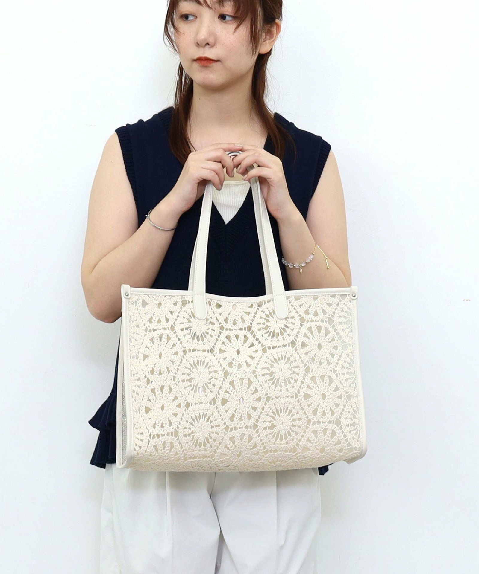 OUTLET SALE】 lizzy メッシュコンビトートバッグ／A4対応