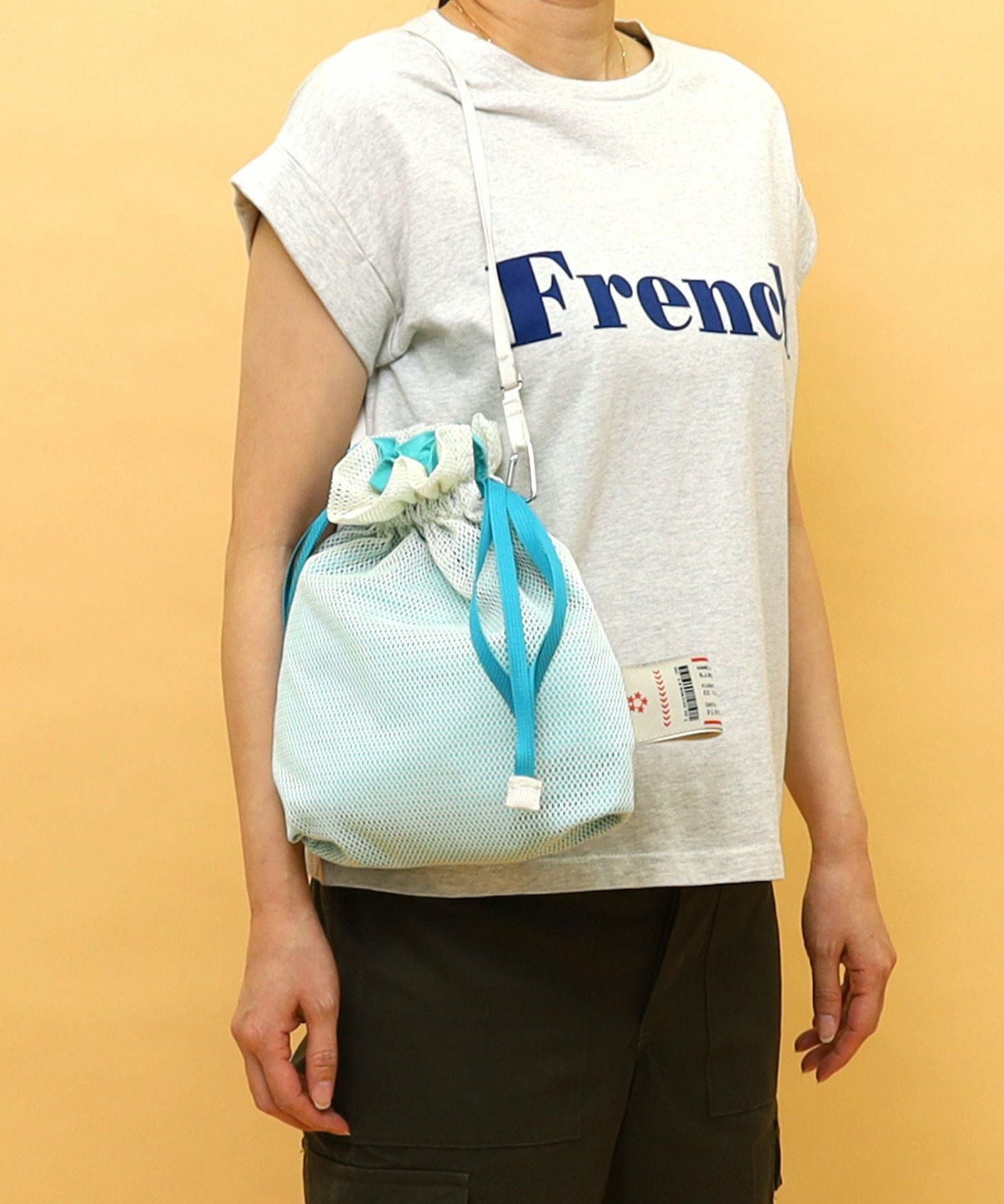 ☆SUMMER SALE☆オリジナルテープxメッシュ3層巾着バッグ | COO ONLINE
