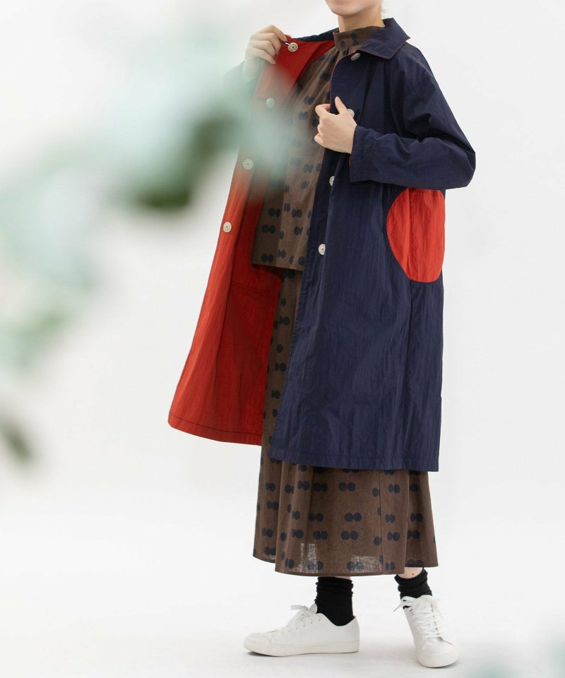 モデル身長：167cm（ネイビー：オモテ面）