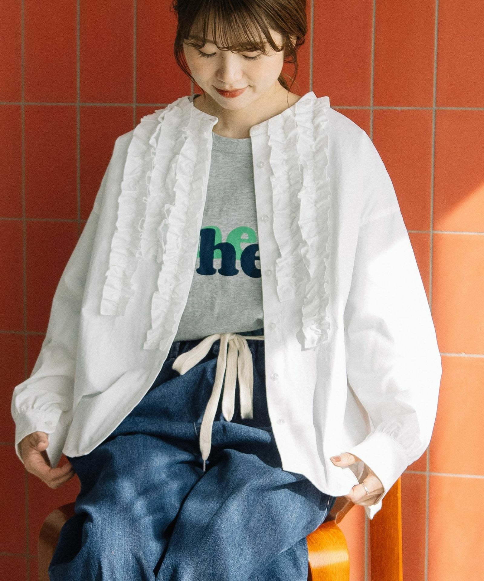 ♡出品 PRE SALE＞ランダムフリルシャツ | COO ONLINE