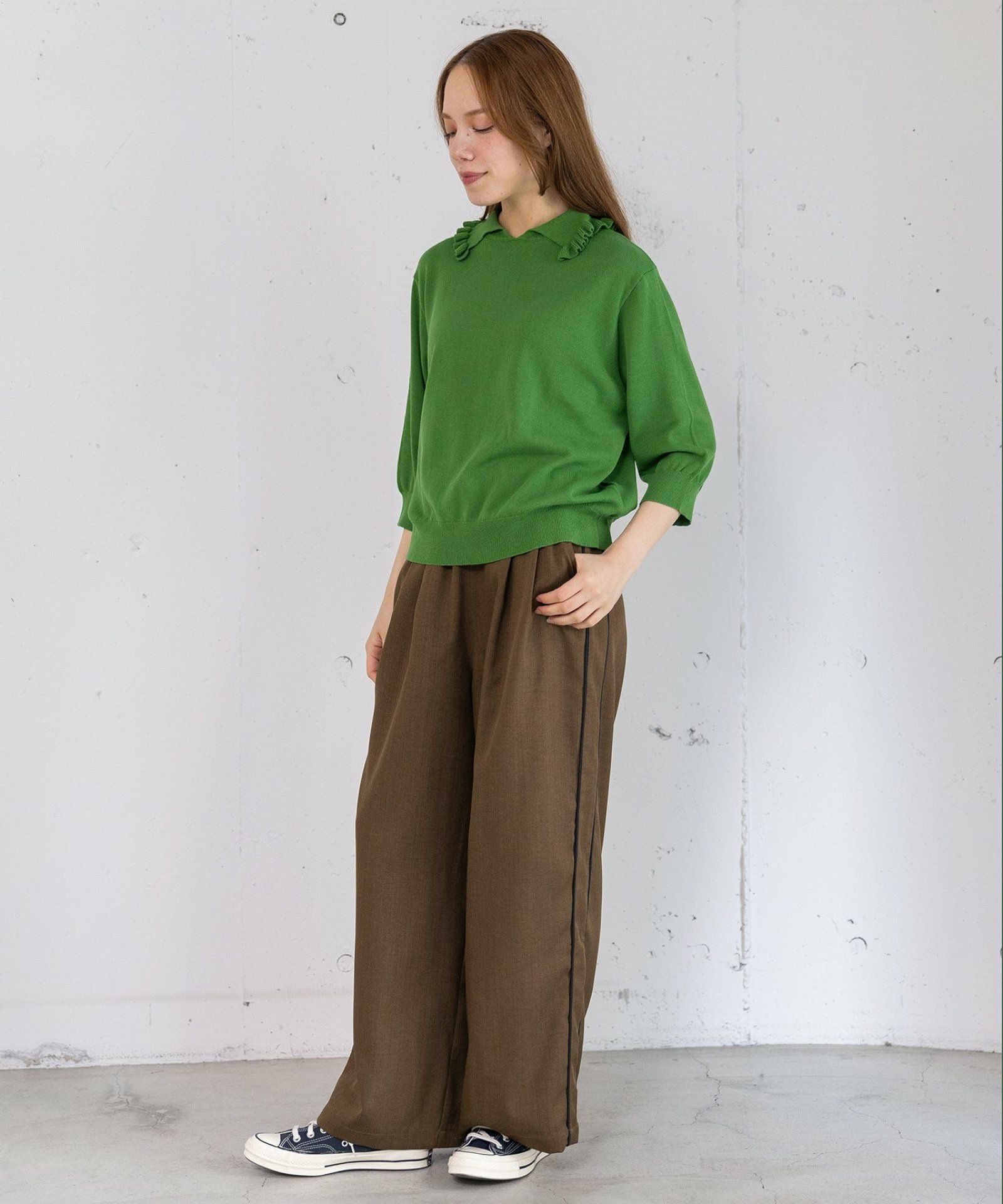 フリル衿ニットプルオーバー | COO ONLINE