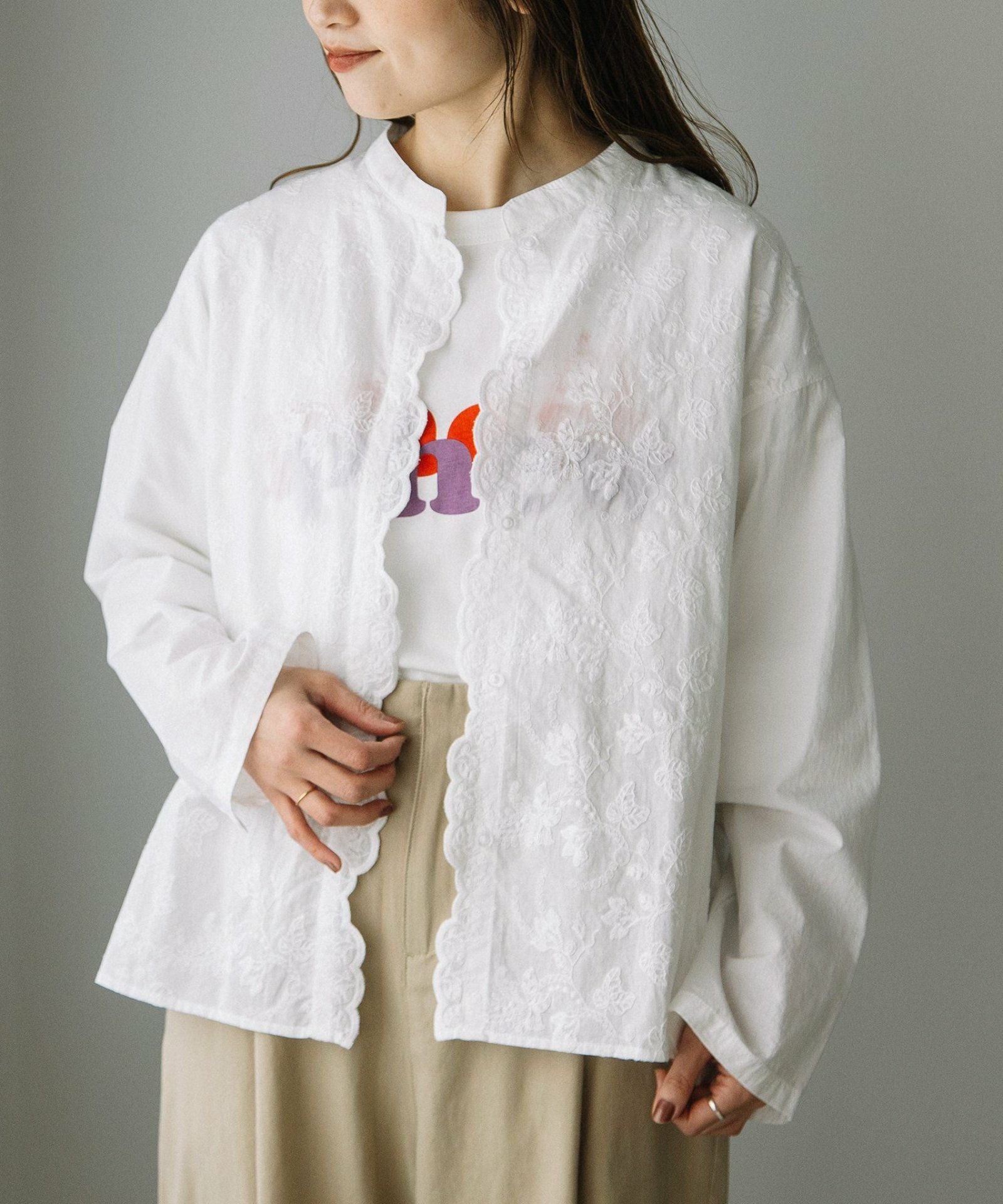 スカラップ刺繍ブラウス | COO ONLINE