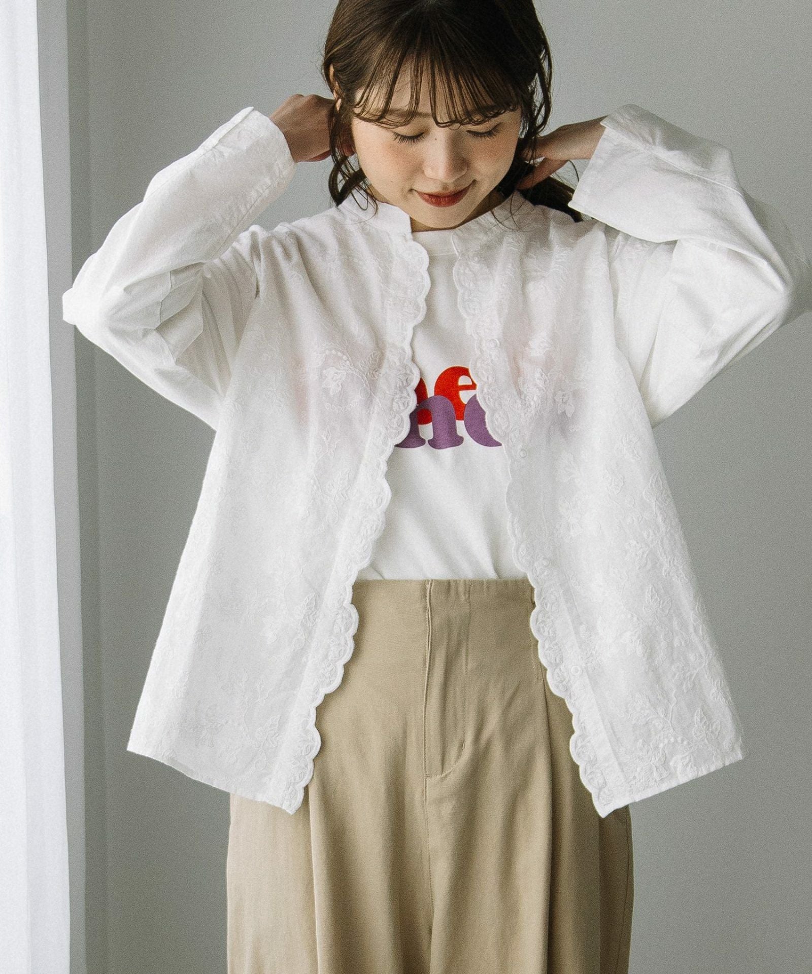 スカラップ刺繍ブラウス | COO ONLINE