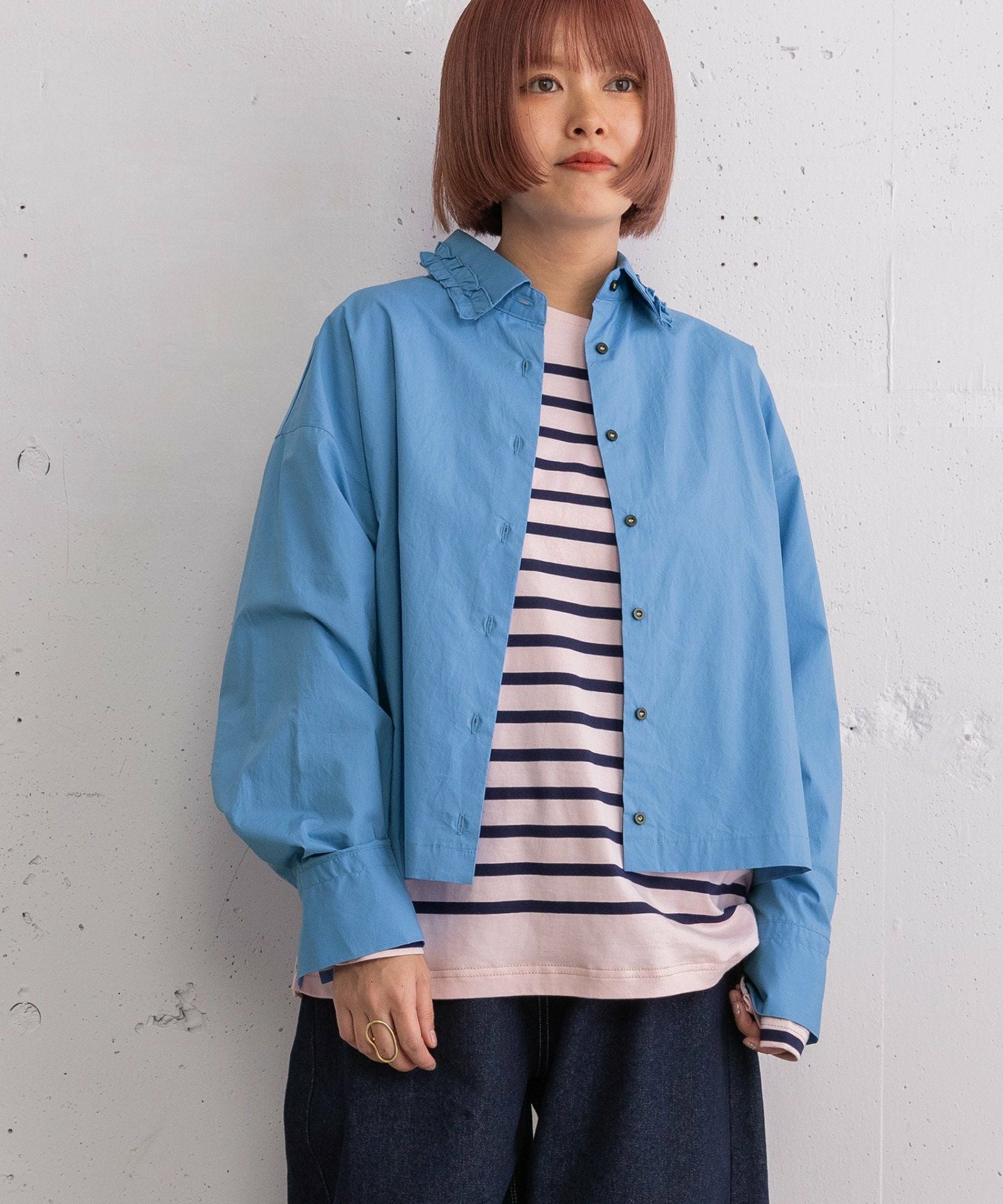 フリルデザインクロップドシャツ | COO ONLINE