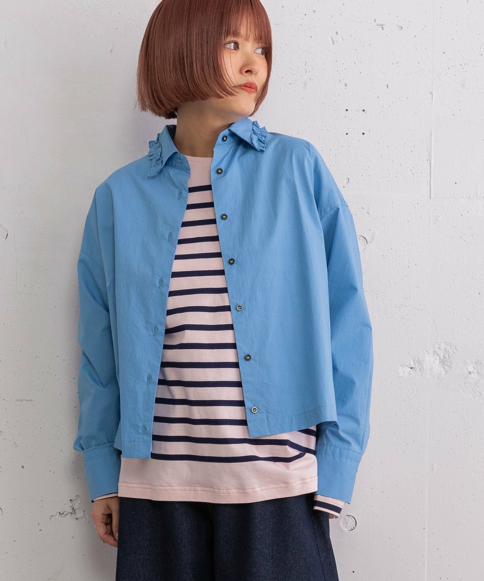 SUMMER SALE】フリルデザインクロップドシャツ | COO ONLINE