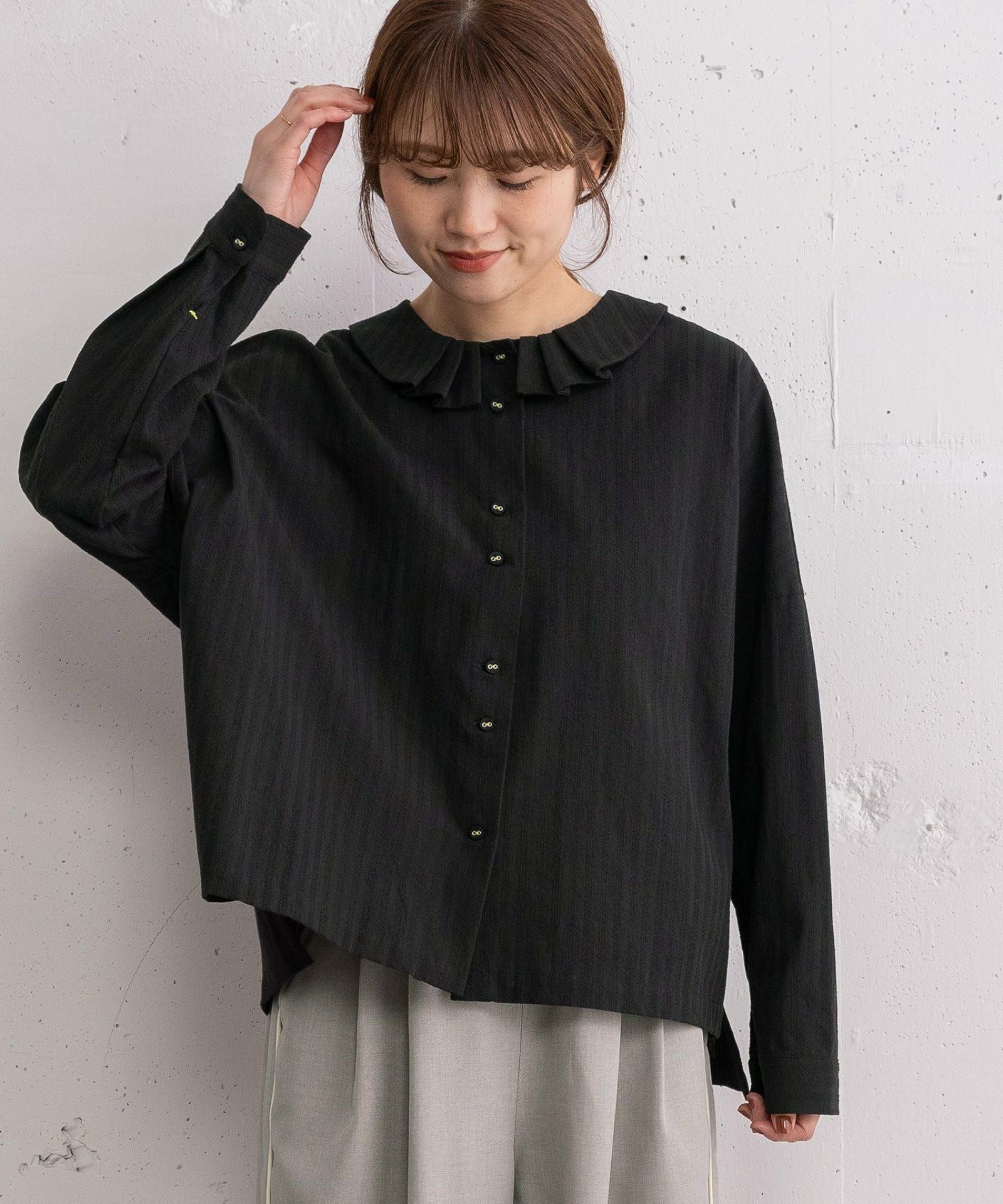 SUMMER SALE】タック衿ボックスシャツ | COO ONLINE