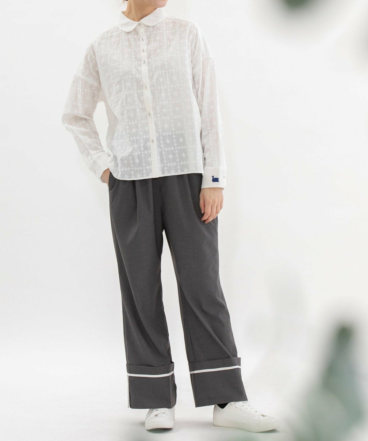 モデル身長：167cm（クロスステッチ）