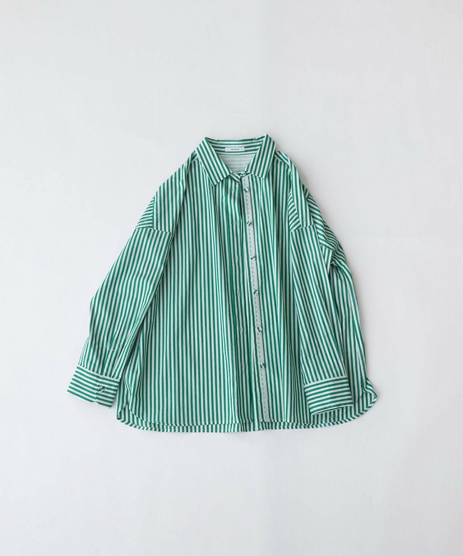 PRE SALE＞ロンドンストライプbackスワン刺繍シャツ | COO ONLINE