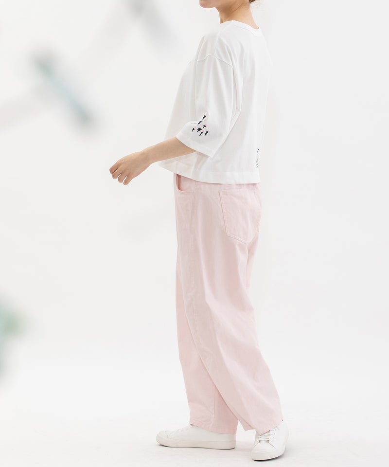 モデル身長：167cm(オフホワイト×ピンク)