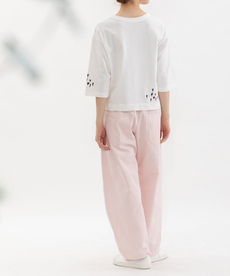 モデル身長：167cm(オフホワイト×ピンク)