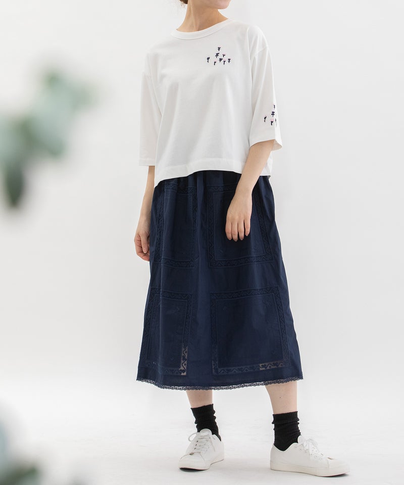 モデル身長：167cm(オフホワイト×ピンク)