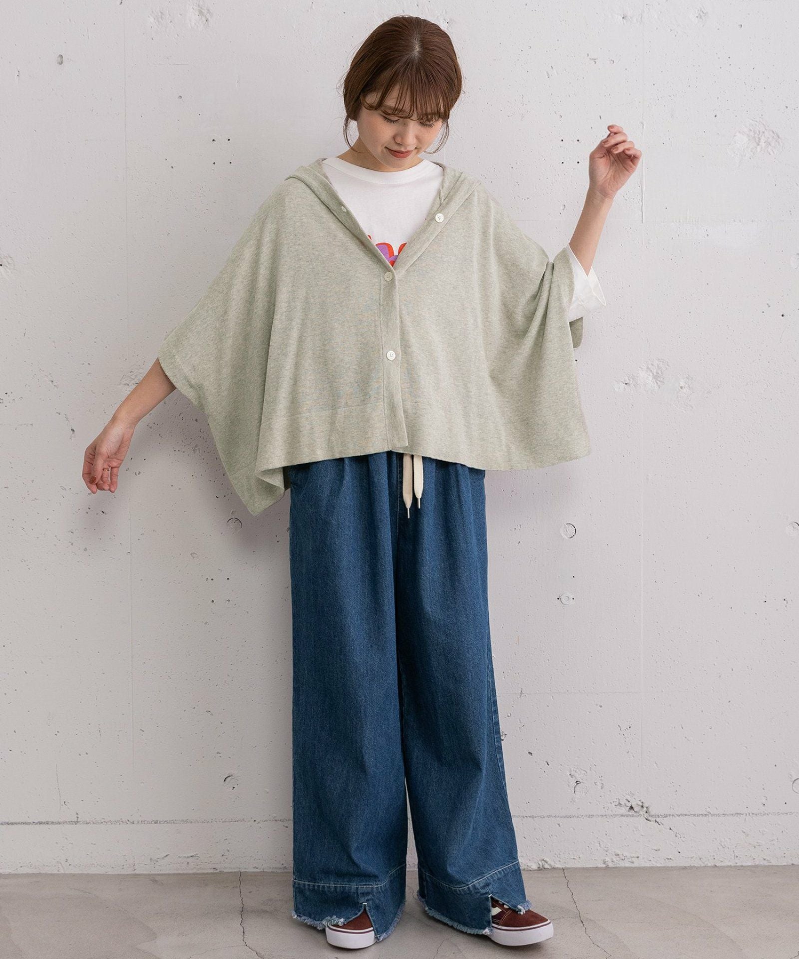 SUMMER SALE】フーディニットポンチョ | COO ONLINE