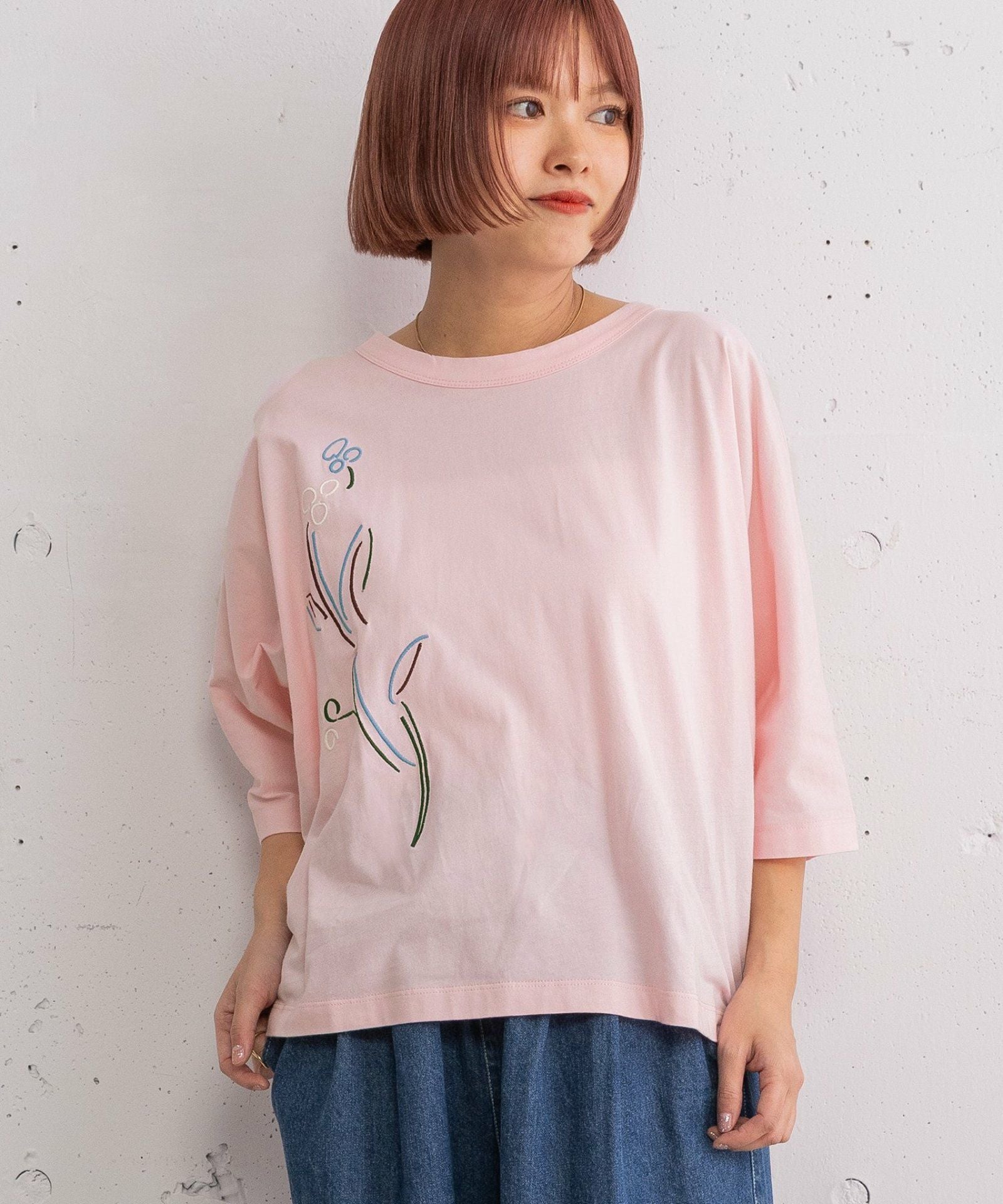 PRE SALE＞ダンシングフラワー刺繍ドルマントップス | COO ONLINE